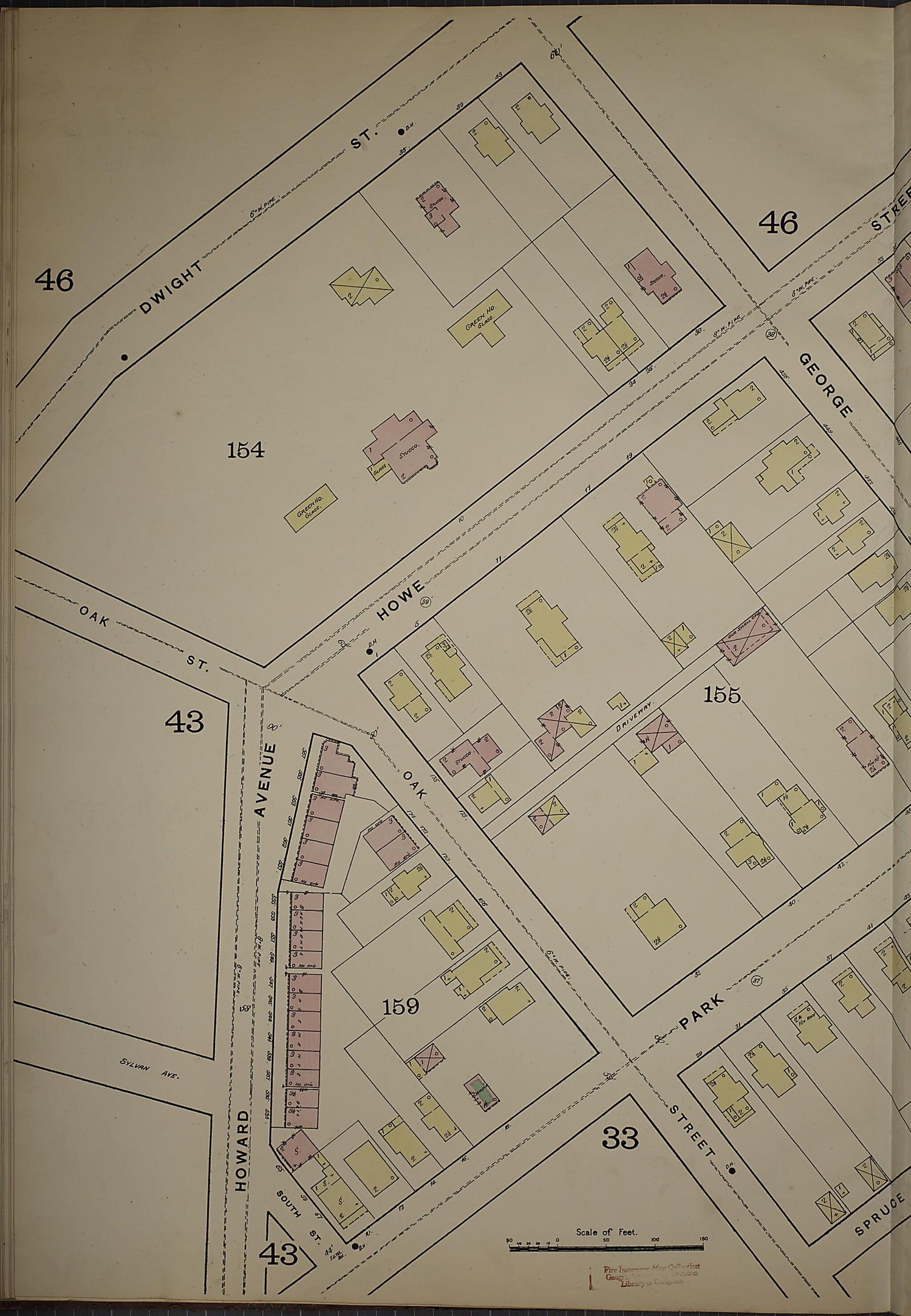 This old map of New Haven, New Haven County, Connecticut was created by Sanborn Map Company in 1886