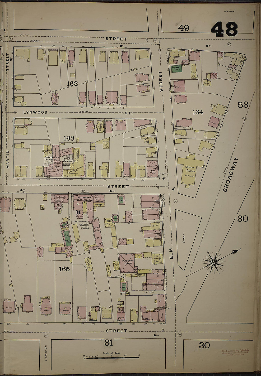 This old map of New Haven, New Haven County, Connecticut was created by Sanborn Map Company in 1886