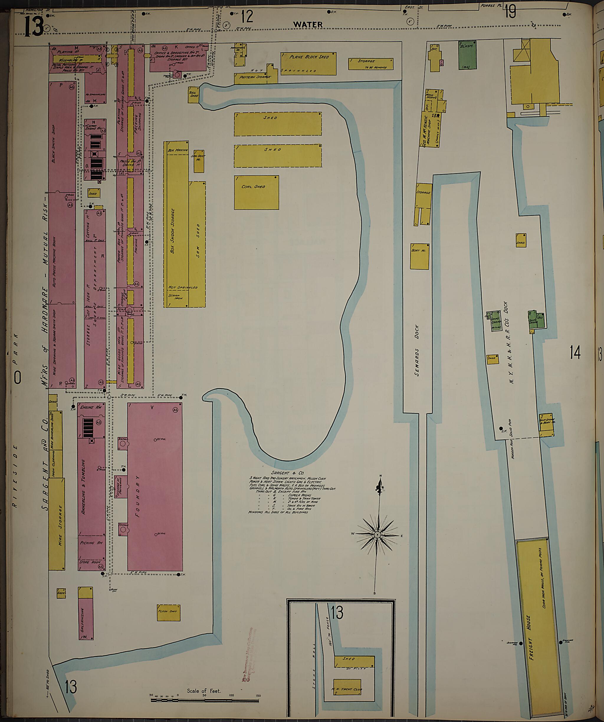 This old map of New Haven, New Haven County, Connecticut was created by Sanborn Map Company in 1901