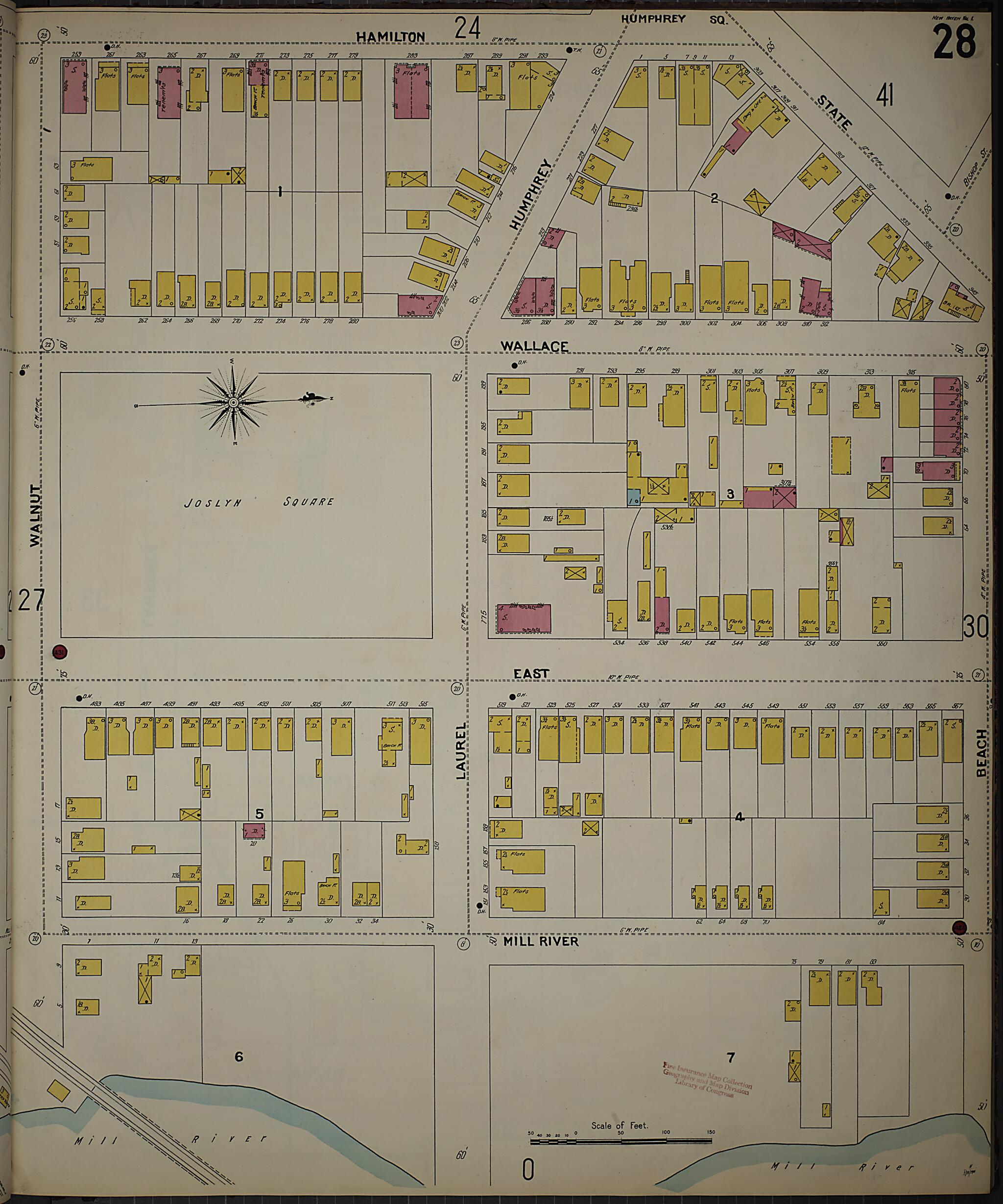 This old map of New Haven, New Haven County, Connecticut was created by Sanborn Map Company in 1901
