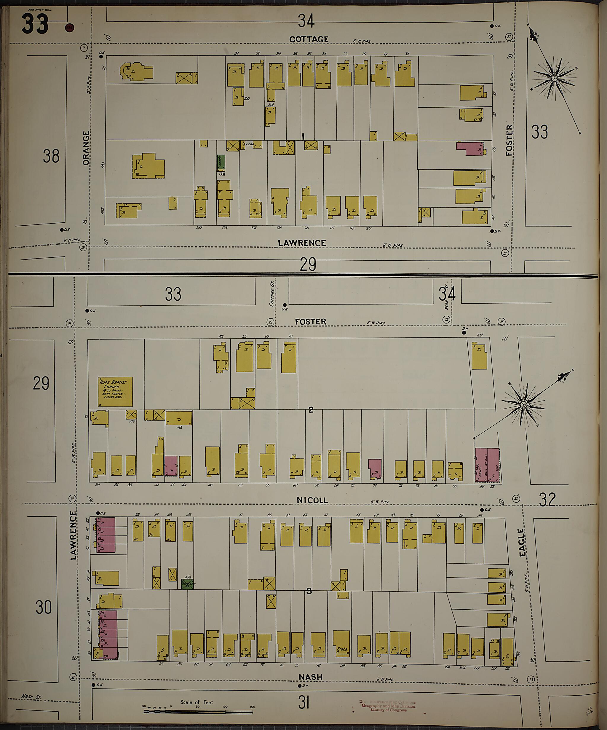 This old map of New Haven, New Haven County, Connecticut was created by Sanborn Map Company in 1901