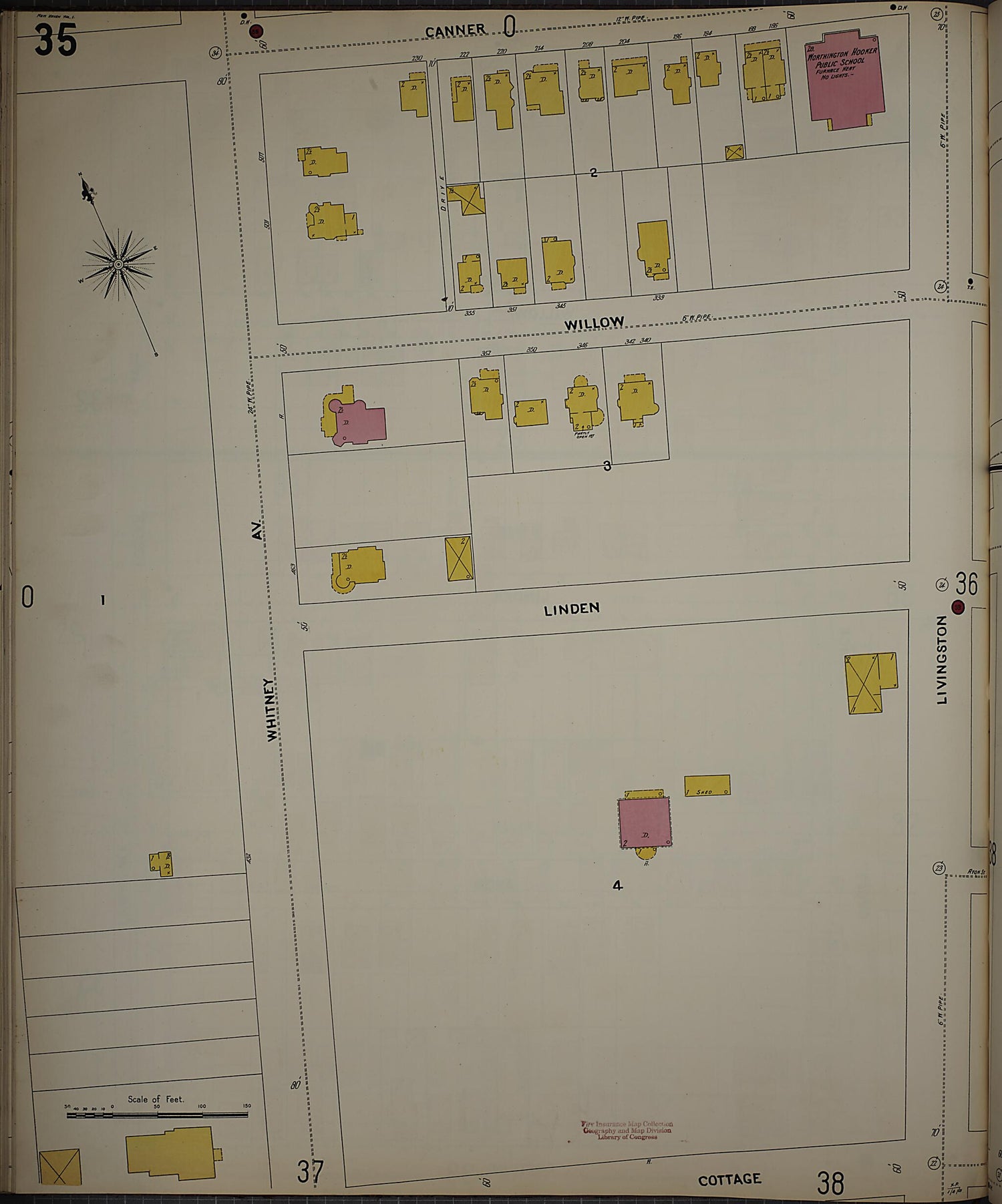 This old map of New Haven, New Haven County, Connecticut was created by Sanborn Map Company in 1901