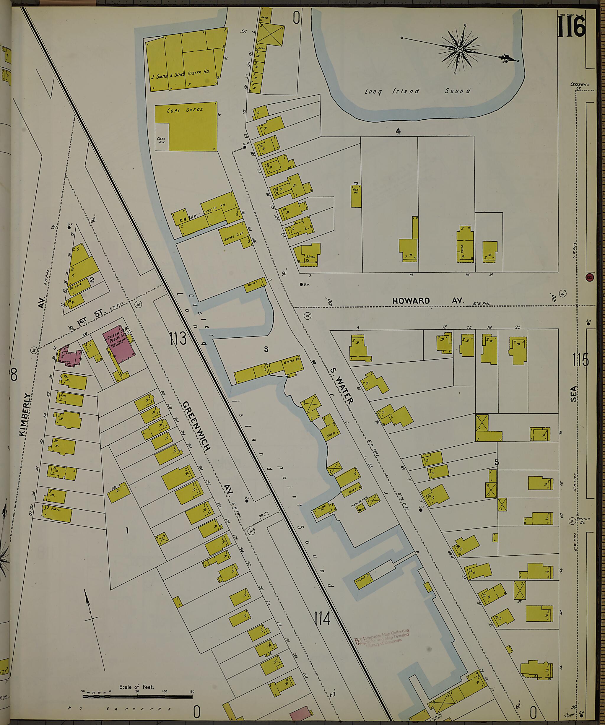 This old map of New Haven, New Haven County, Connecticut was created by Sanborn Map Company in 1901