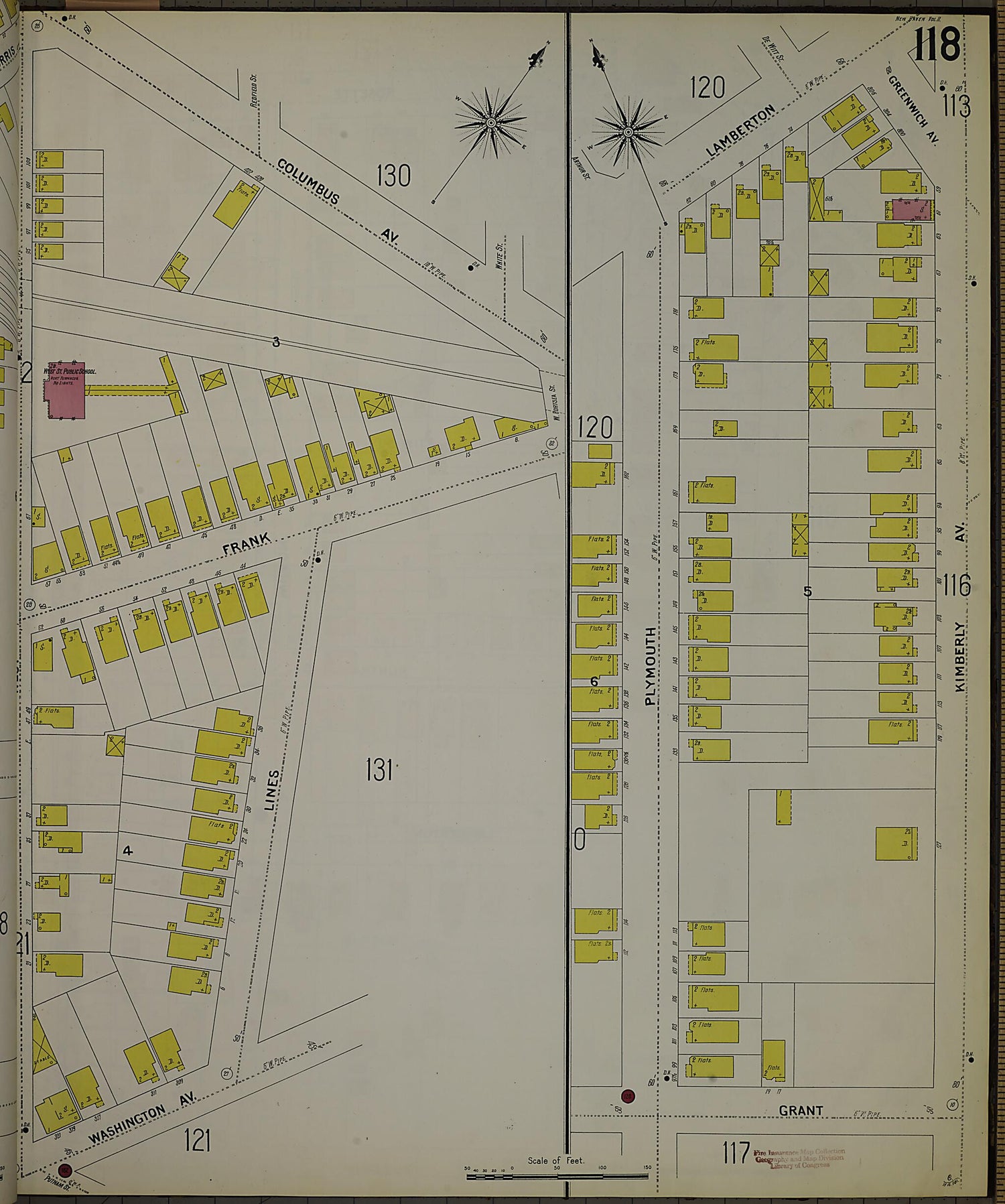 This old map of New Haven, New Haven County, Connecticut was created by Sanborn Map Company in 1901