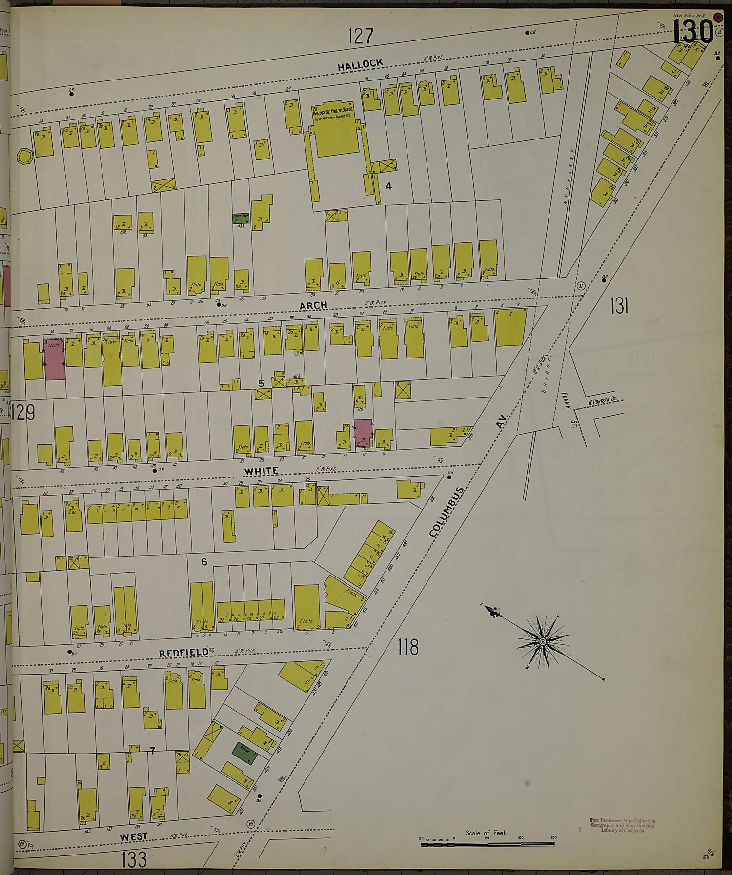 This old map of New Haven, New Haven County, Connecticut was created by Sanborn Map Company in 1901
