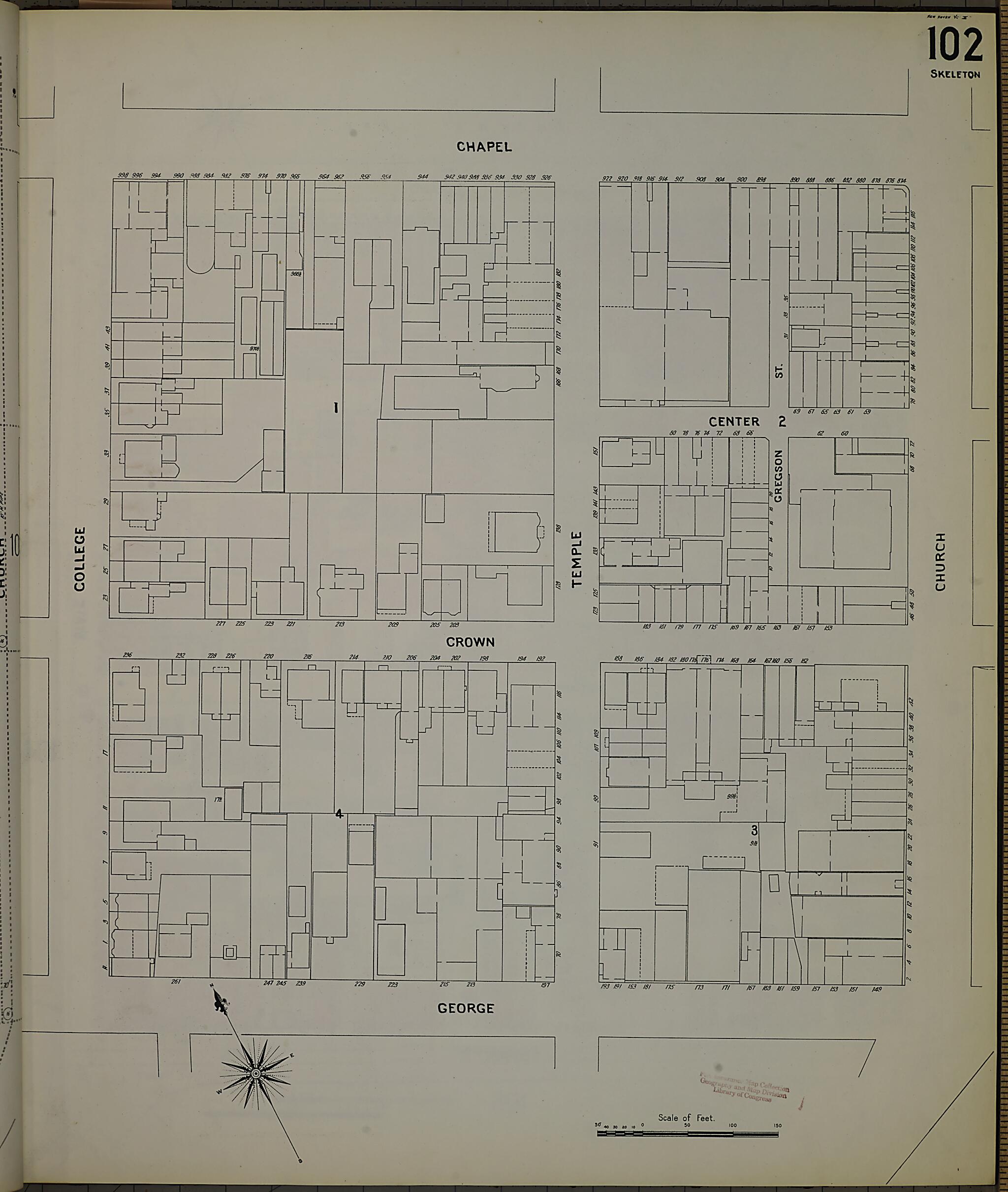 This old map of New Haven, New Haven County, Connecticut was created by Sanborn Map Company in 1901