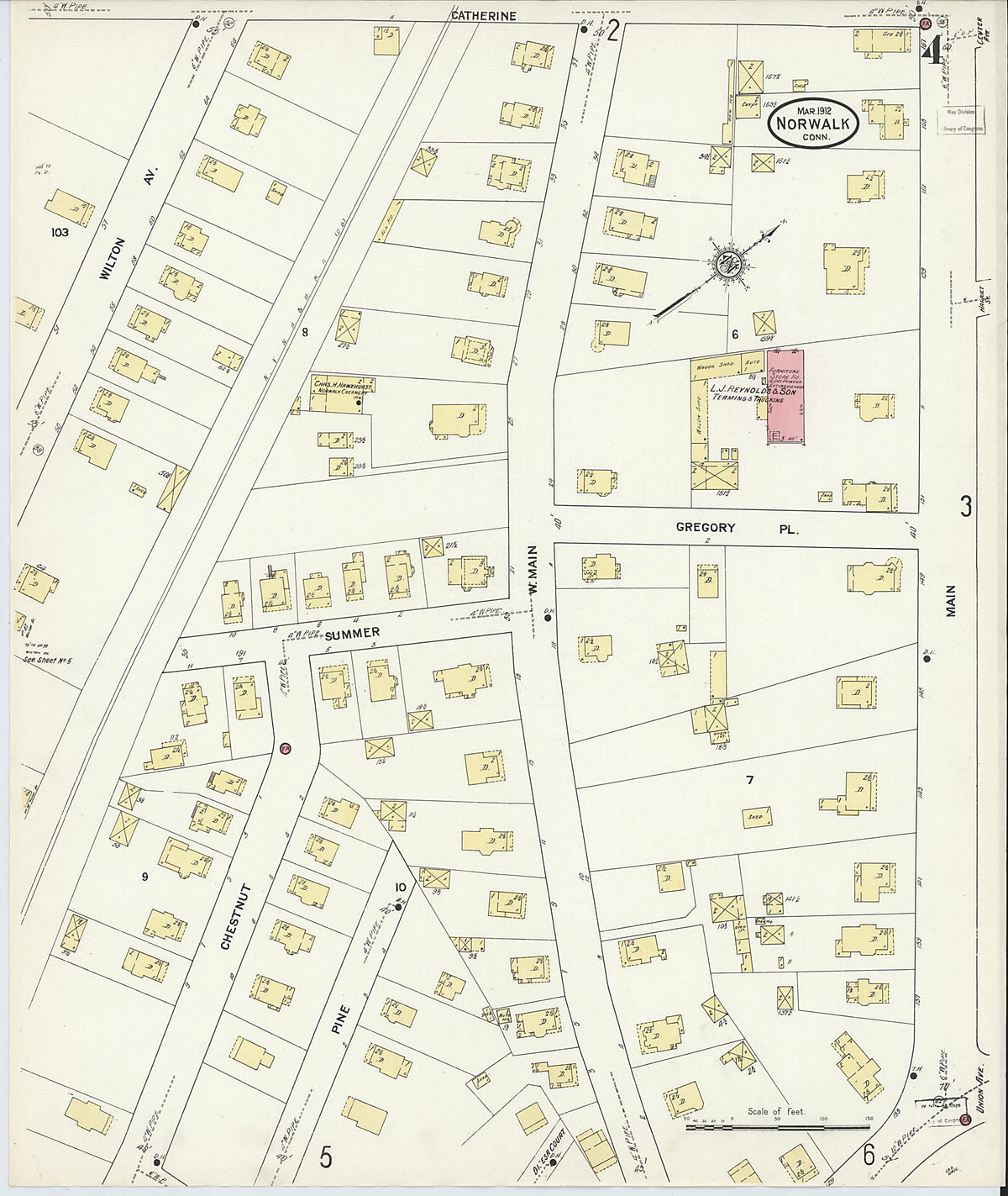 Norwalk, Fairfield County, Connecticut 1912 (Sheet 4 of 18) by Relic Map Company