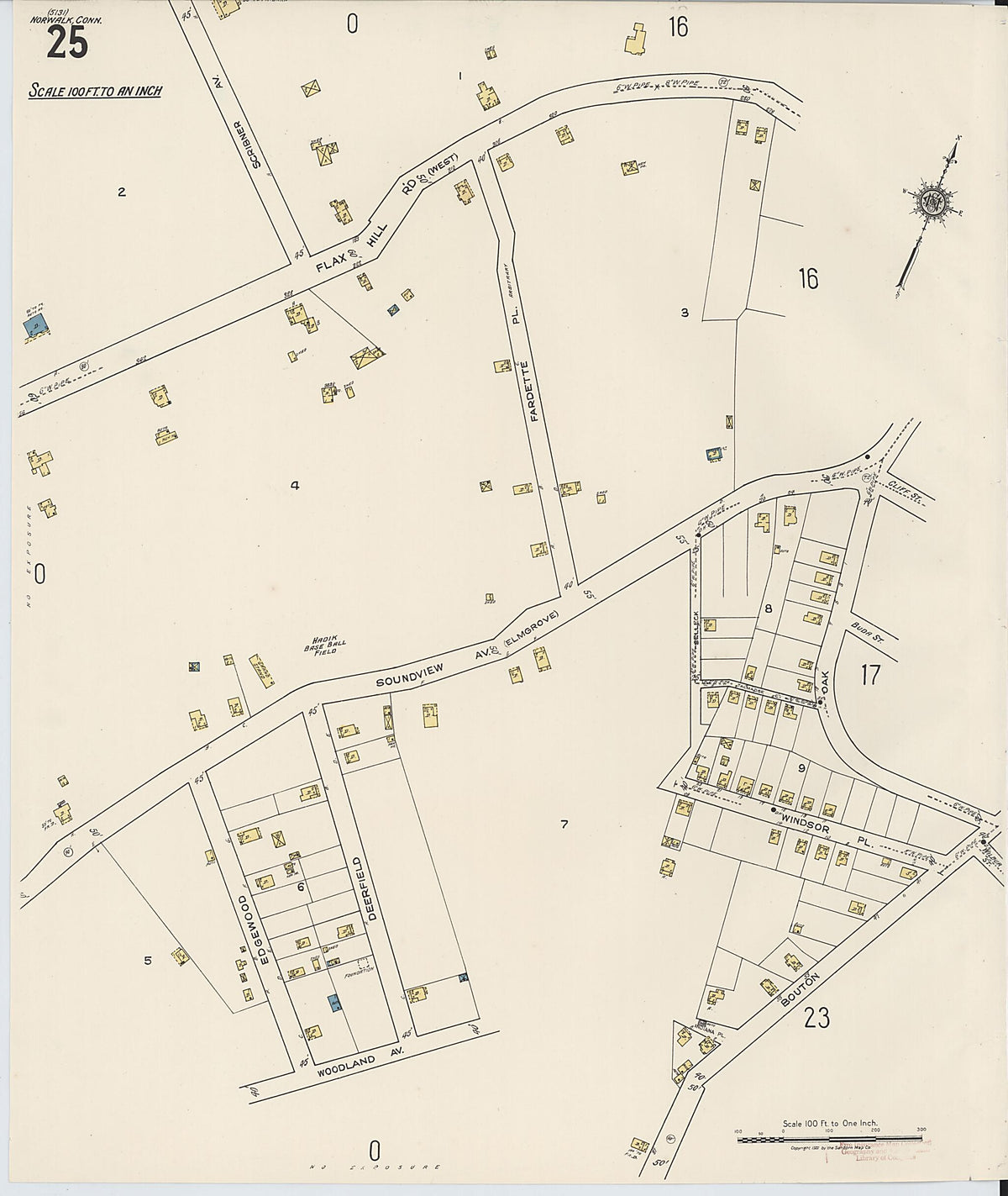 Norwalk, Fairfield County, Connecticut 1922 (Sheet 26) by Relic Map Company
