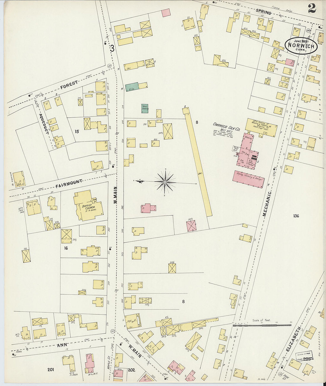 This old map of Norwich, New London County, Connecticut was created by Sanborn Map Company in 1897