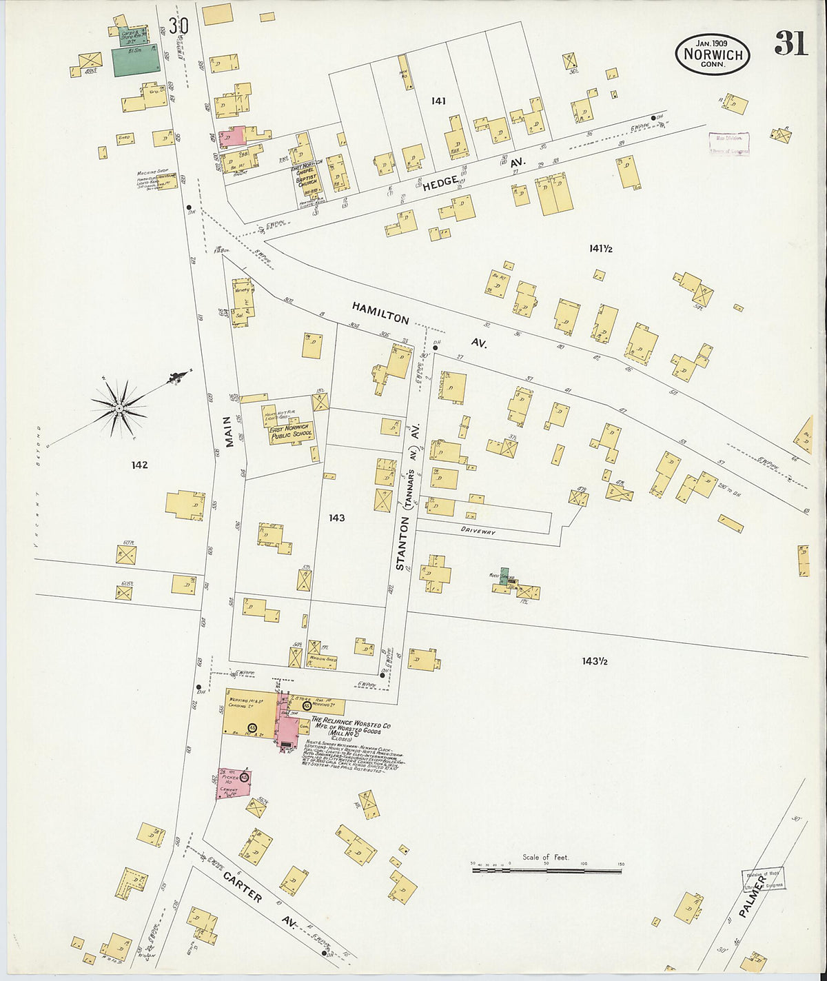 Norwich, New London County, Connecticut 1909 (Sheet 31 of 41) by Relic Map Company