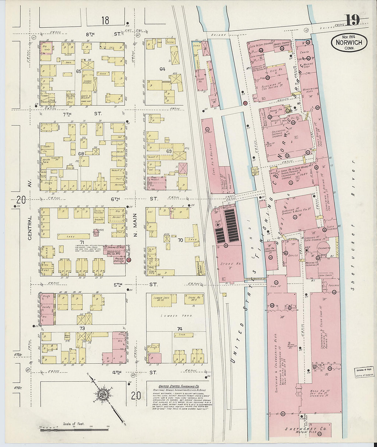 Norwich, New London County, Connecticut 1914 (Sheet 19 of 33) by Relic Map Company
