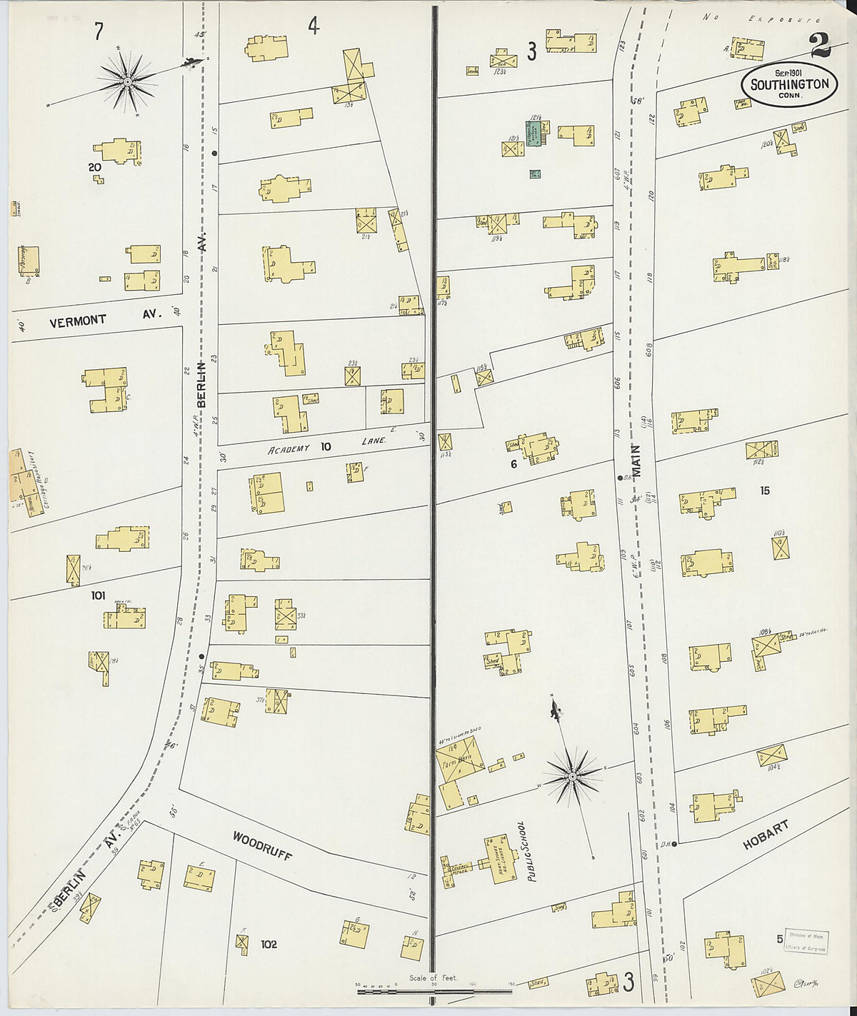 Southington, Hartford County, Connecticut 1901 (Sheet 2) by Relic Map Company