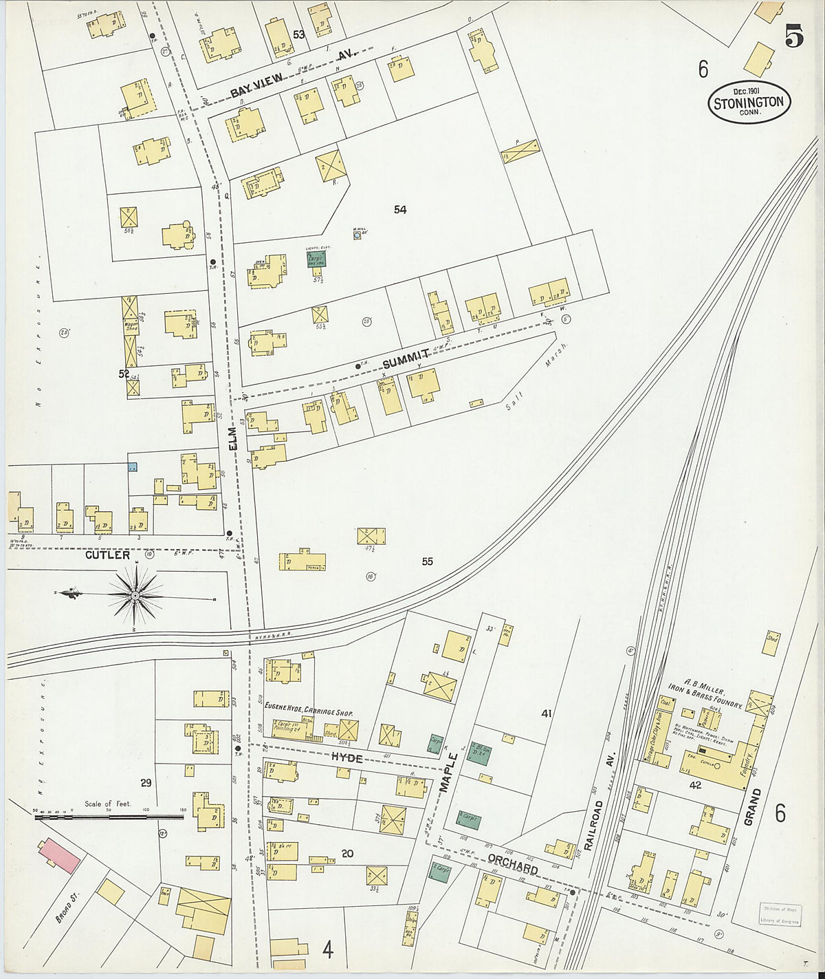 Stonington, New London County, Connecticut 1901 (Sheet 5 of 6) by Relic Map Company