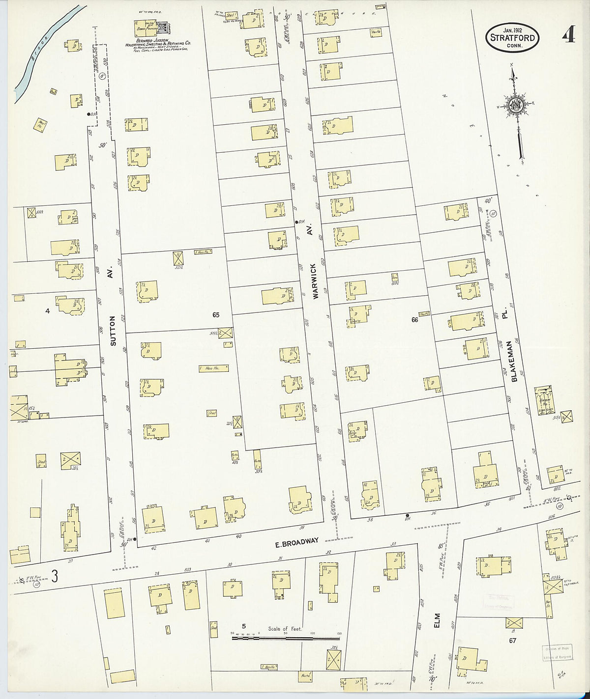 Stratford, Fairfield County, Connecticut 1912 (Sheet 4 of 8) by Relic Map Company