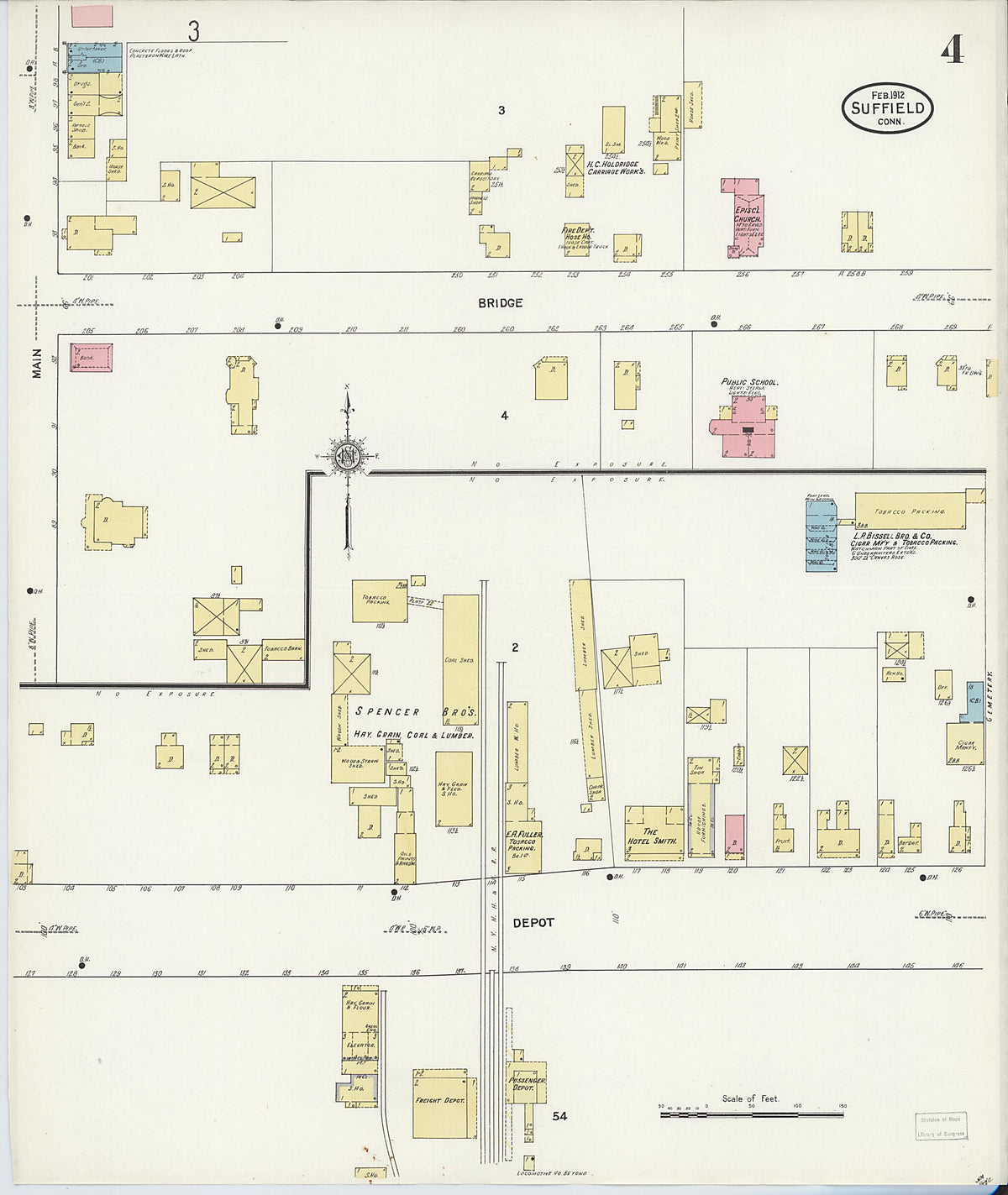 Suffield, Hartford County, Connecticut 1912 (Sheet 4 of 4) by Relic Map Company