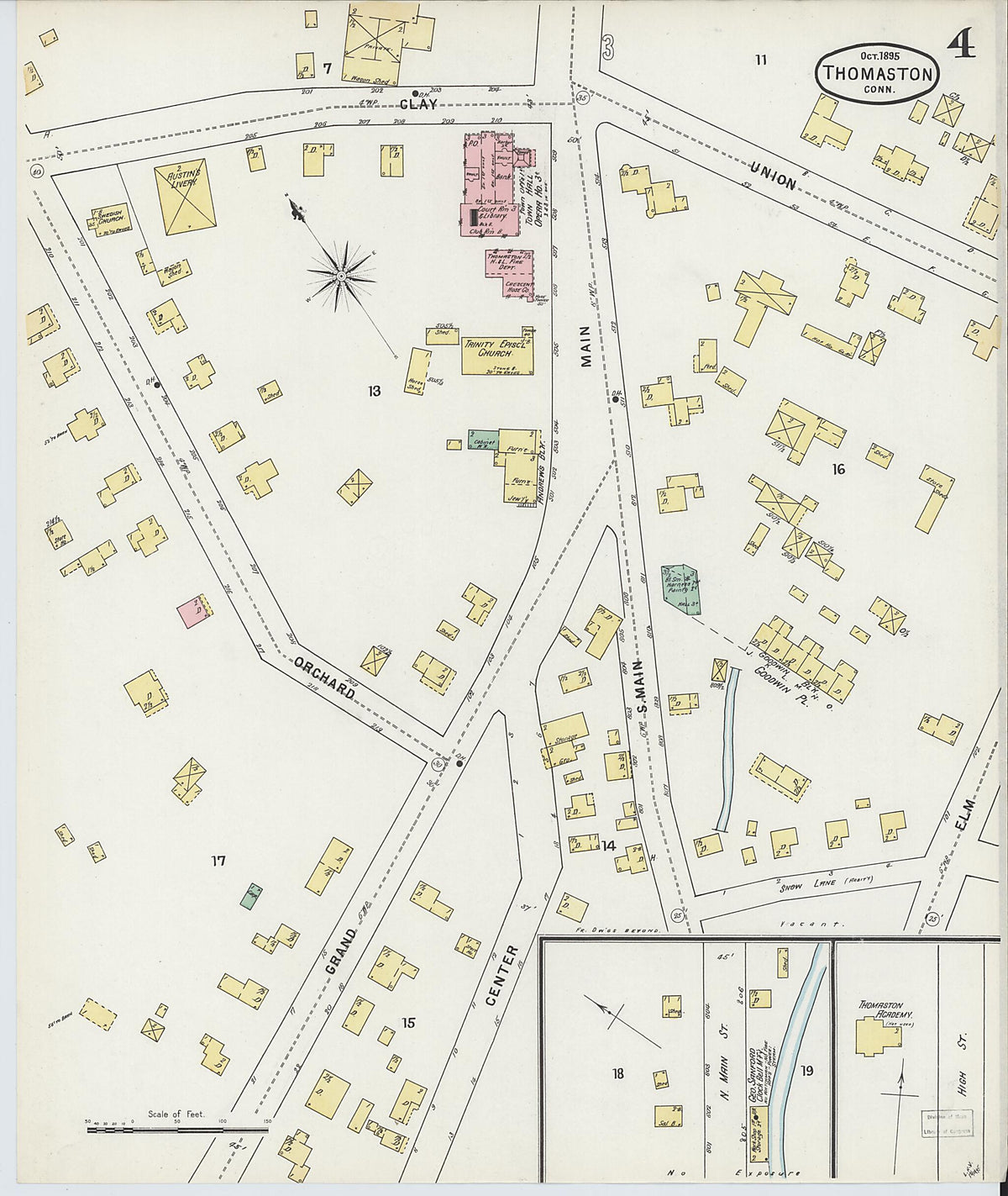 Thomaston, Litchfield County, Connecticut 1895 (Sheet 4 of 4) by Relic Map Company