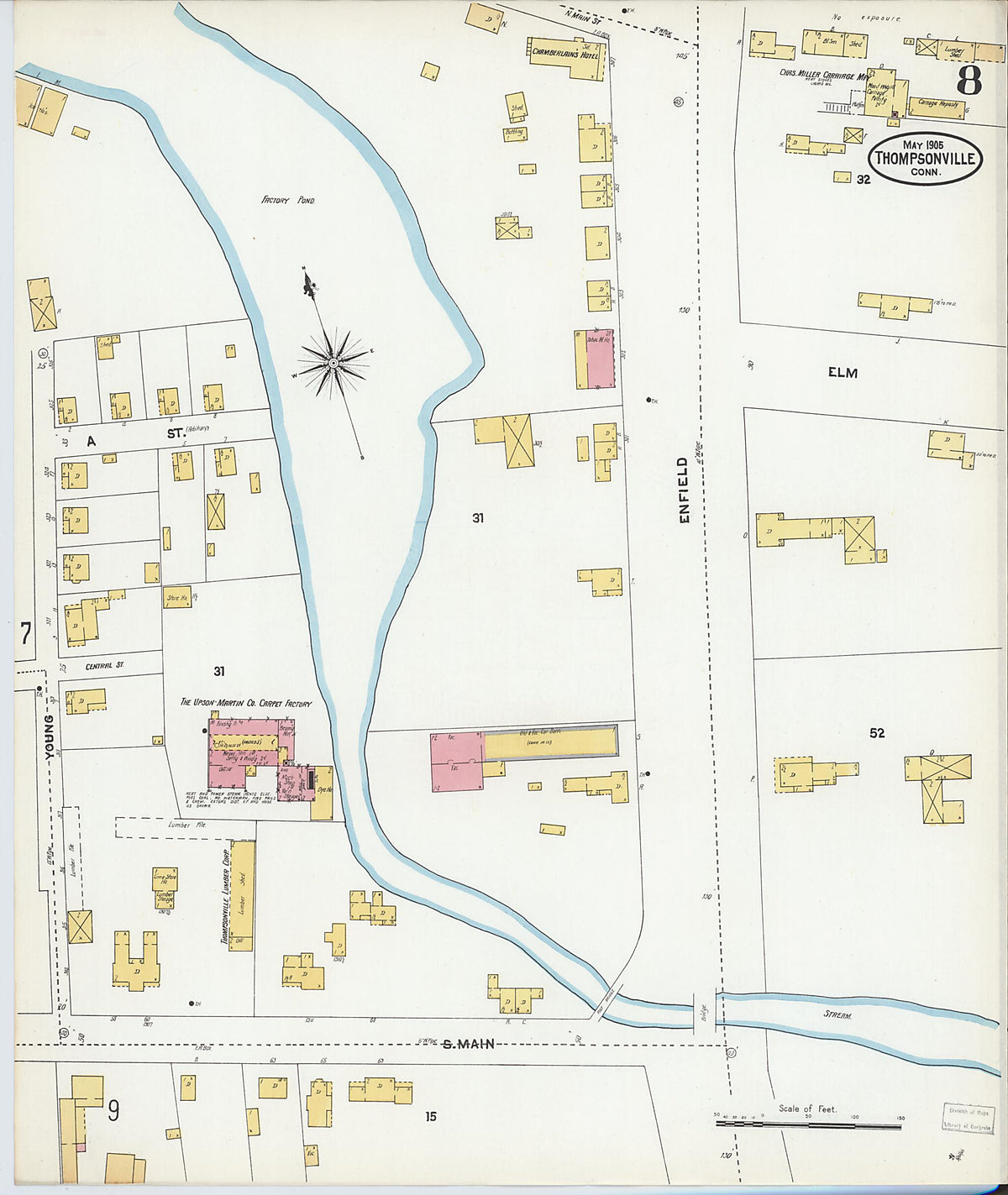 Thompsonville, Hartford County, Connecticut 1905 (Sheet 8 of 9) by Relic Map Company