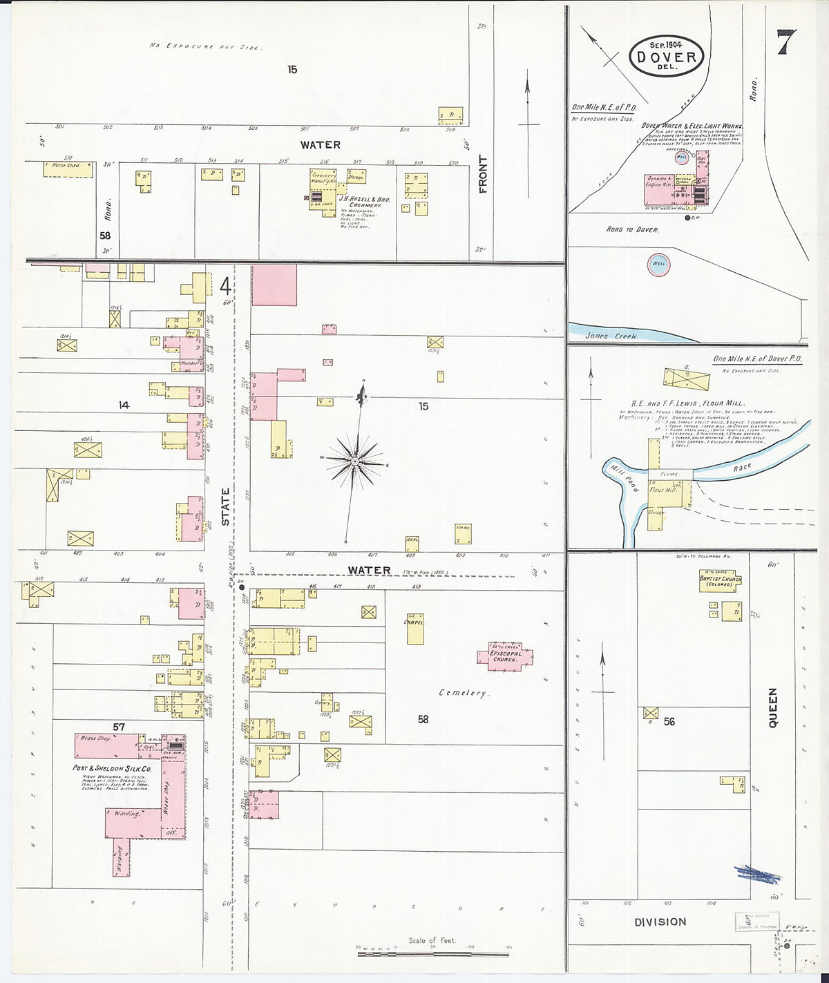 Dover, Kent County, Delaware 1904 (Sheet 7 of 7) by Relic Map Company