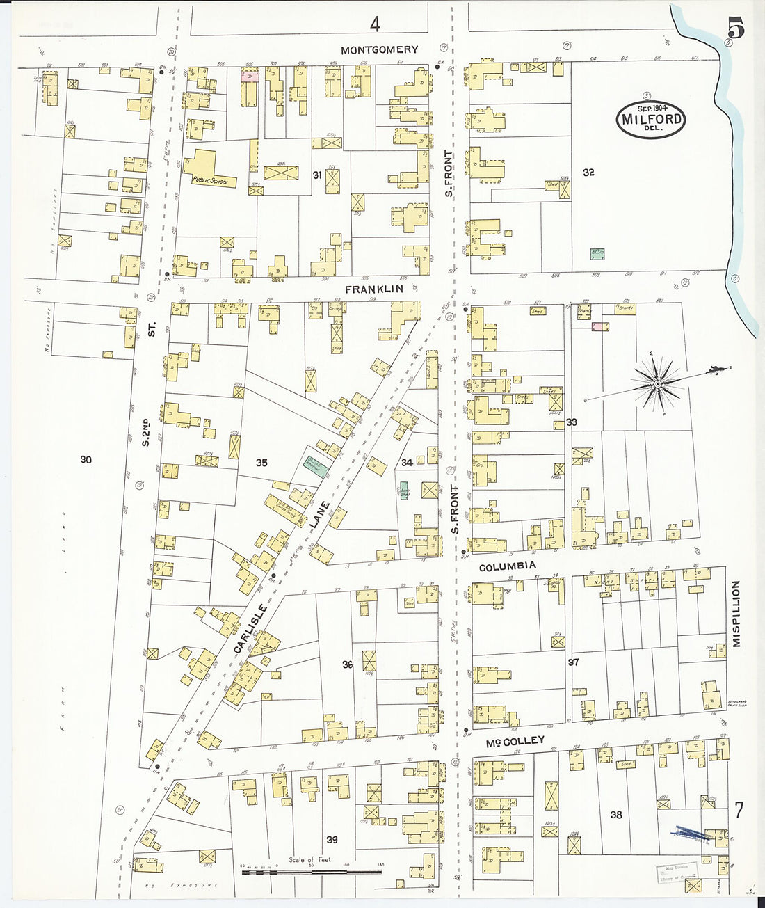 This old map of Sussex Counties, Delaware was created by Sanborn Map Company in 1904