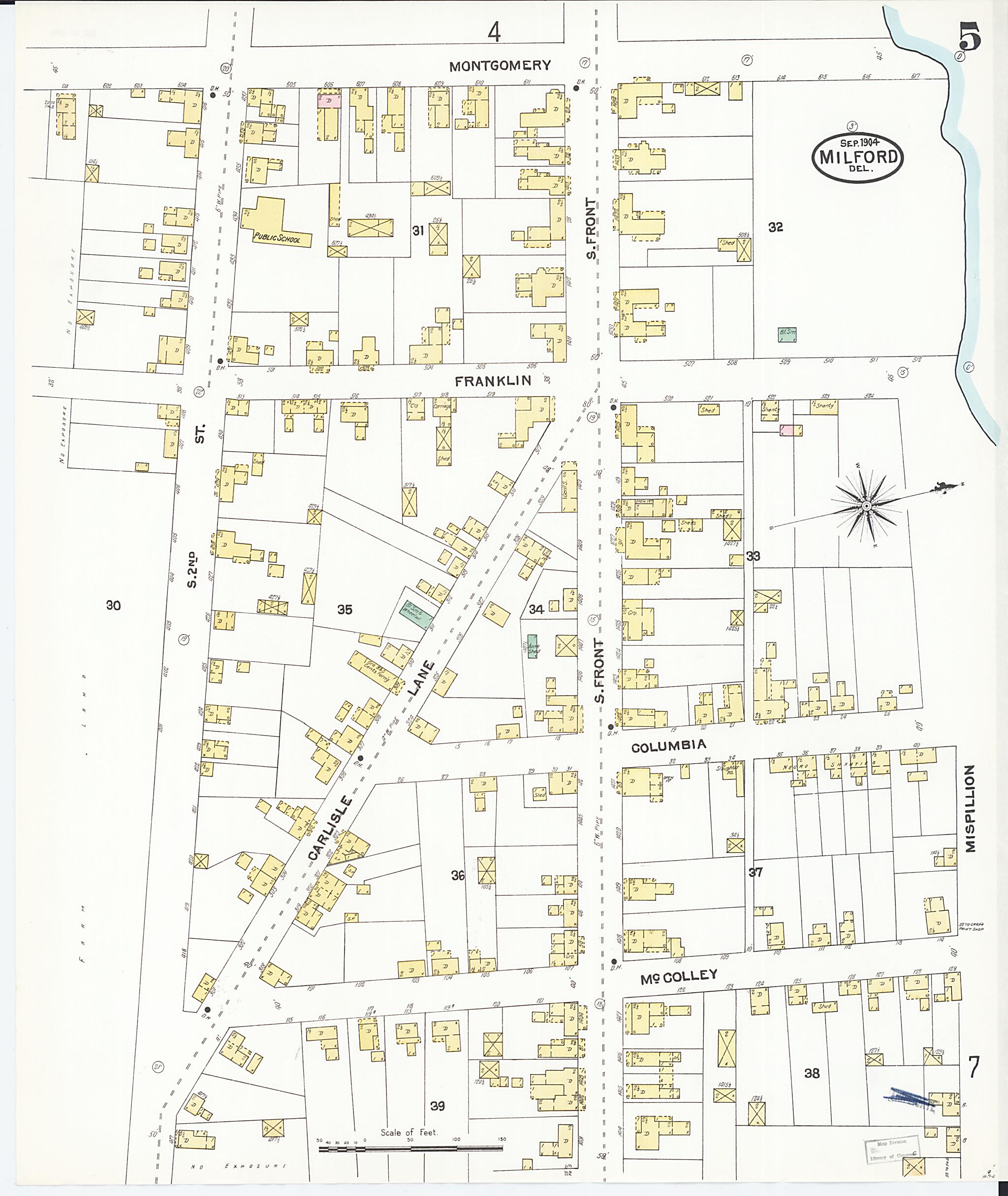 This old map of Sussex Counties, Delaware was created by Sanborn Map Company in 1904