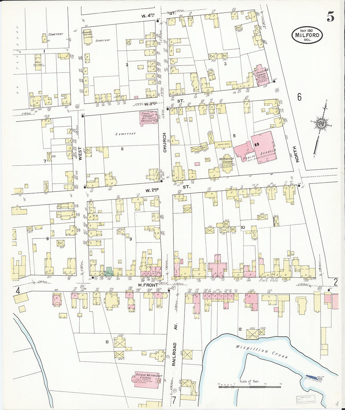 This old map of Sussex Counties, Delaware was created by Sanborn Map Company in 1910