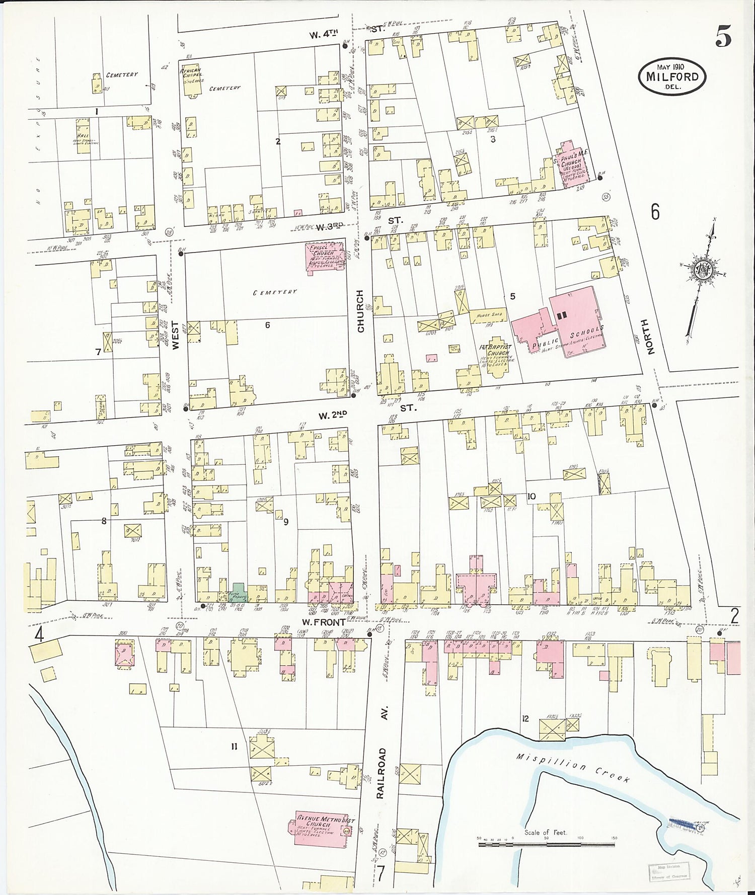 This old map of Sussex Counties, Delaware was created by Sanborn Map Company in 1910