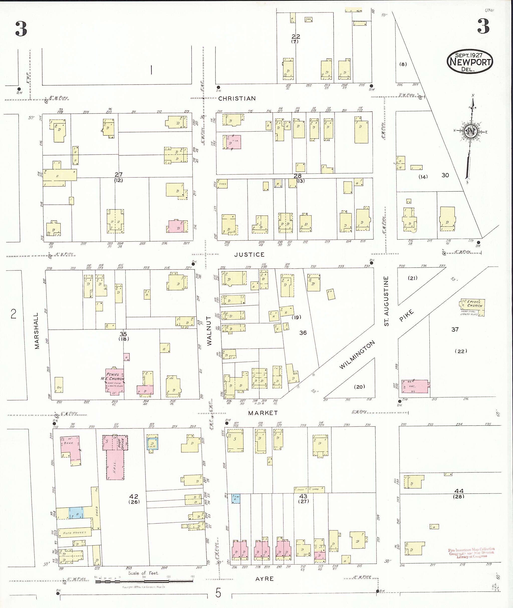 This old map of Richardson Park, New Castle County, Delaware was created by Sanborn Map Company in 1927