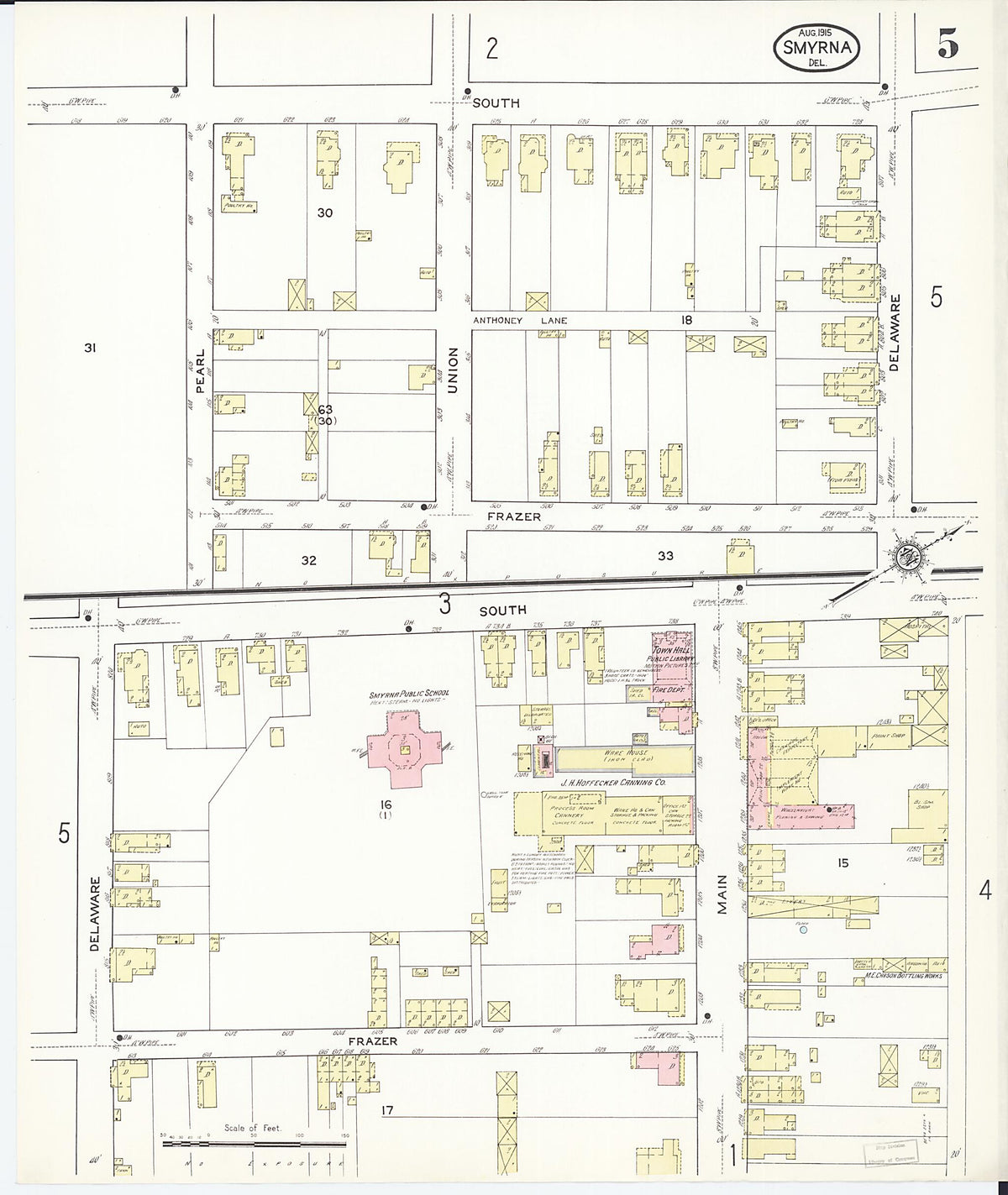 Smyrna, Kent County, Delaware 1915 (Sheet 5 of 7) by Relic Map Company