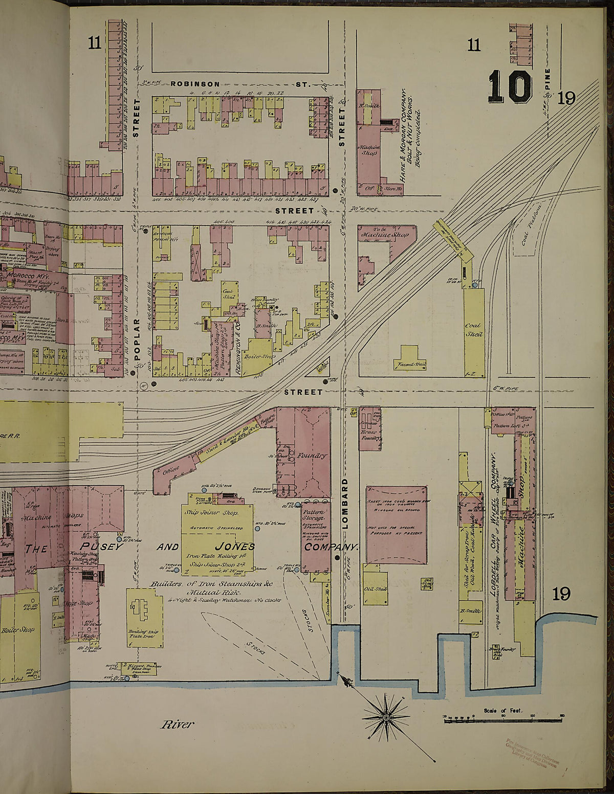 Wilmington, New Castle County, Delaware 1884 (Sheet 22) by Relic Map Company