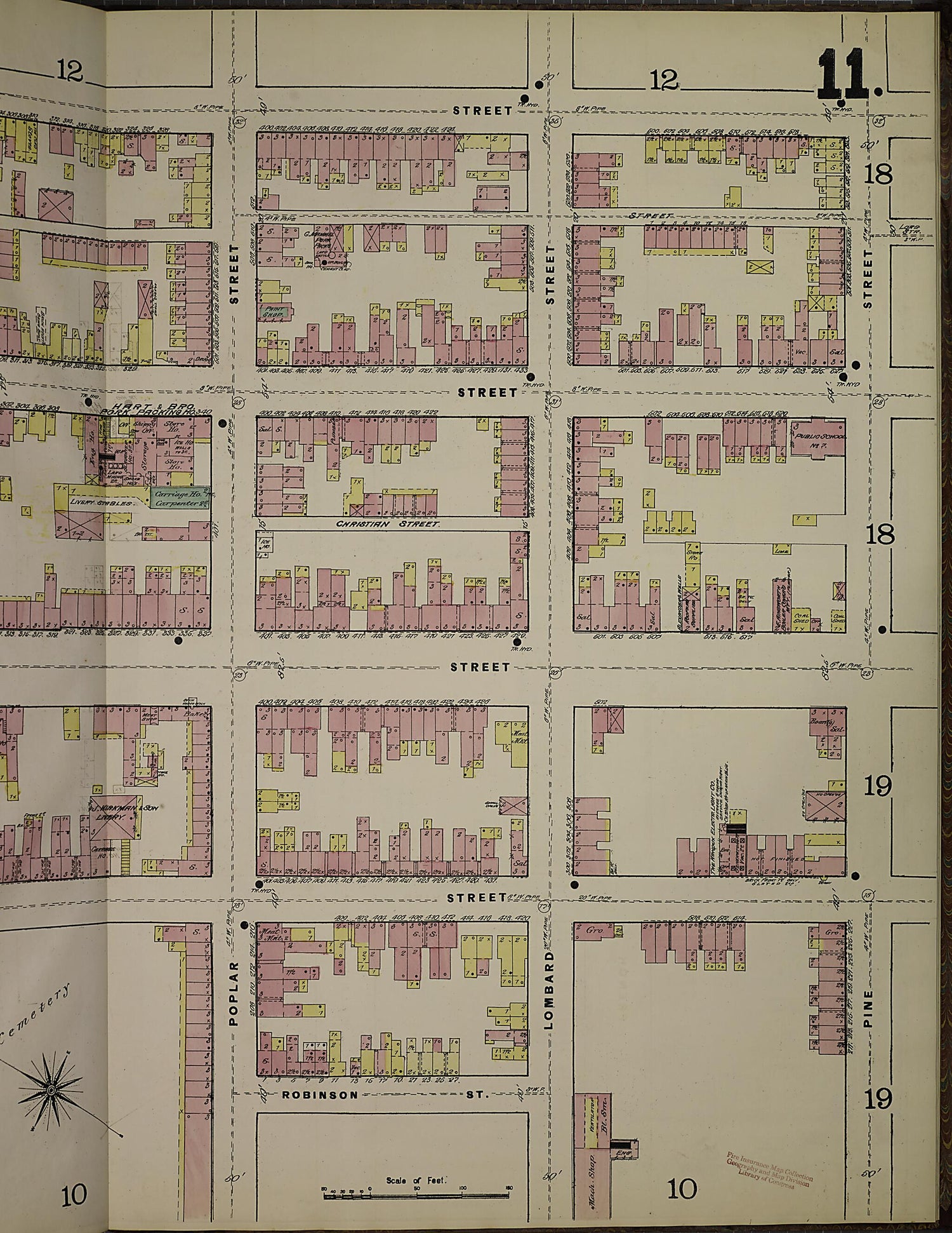 This old map of Wilmington, New Castle County, Delaware was created by Sanborn Map Company in 1884