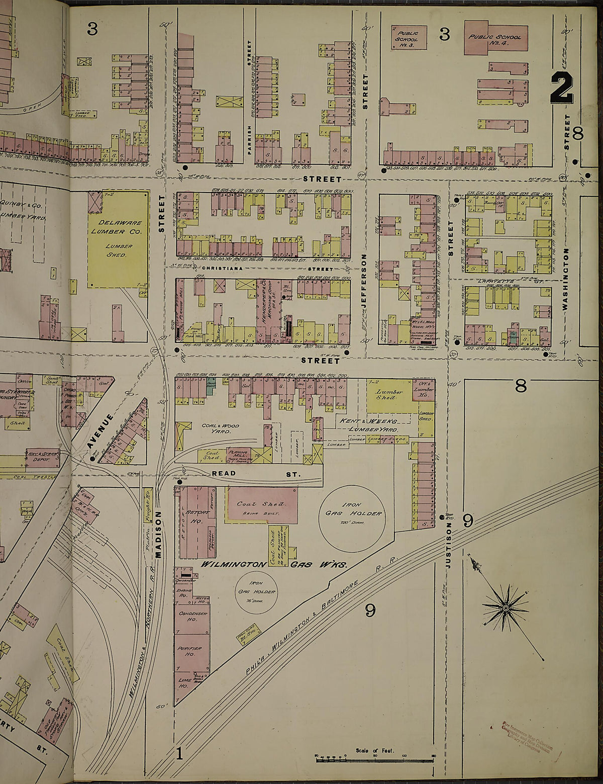Wilmington, New Castle County, Delaware 1884 (Sheet 6) by Relic Map Company