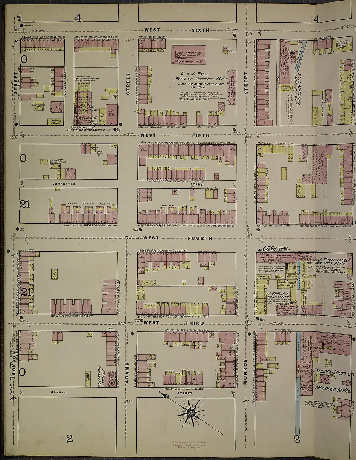 Wilmington, New Castle County, Delaware 1884 (Sheet 7) by Relic Map Company