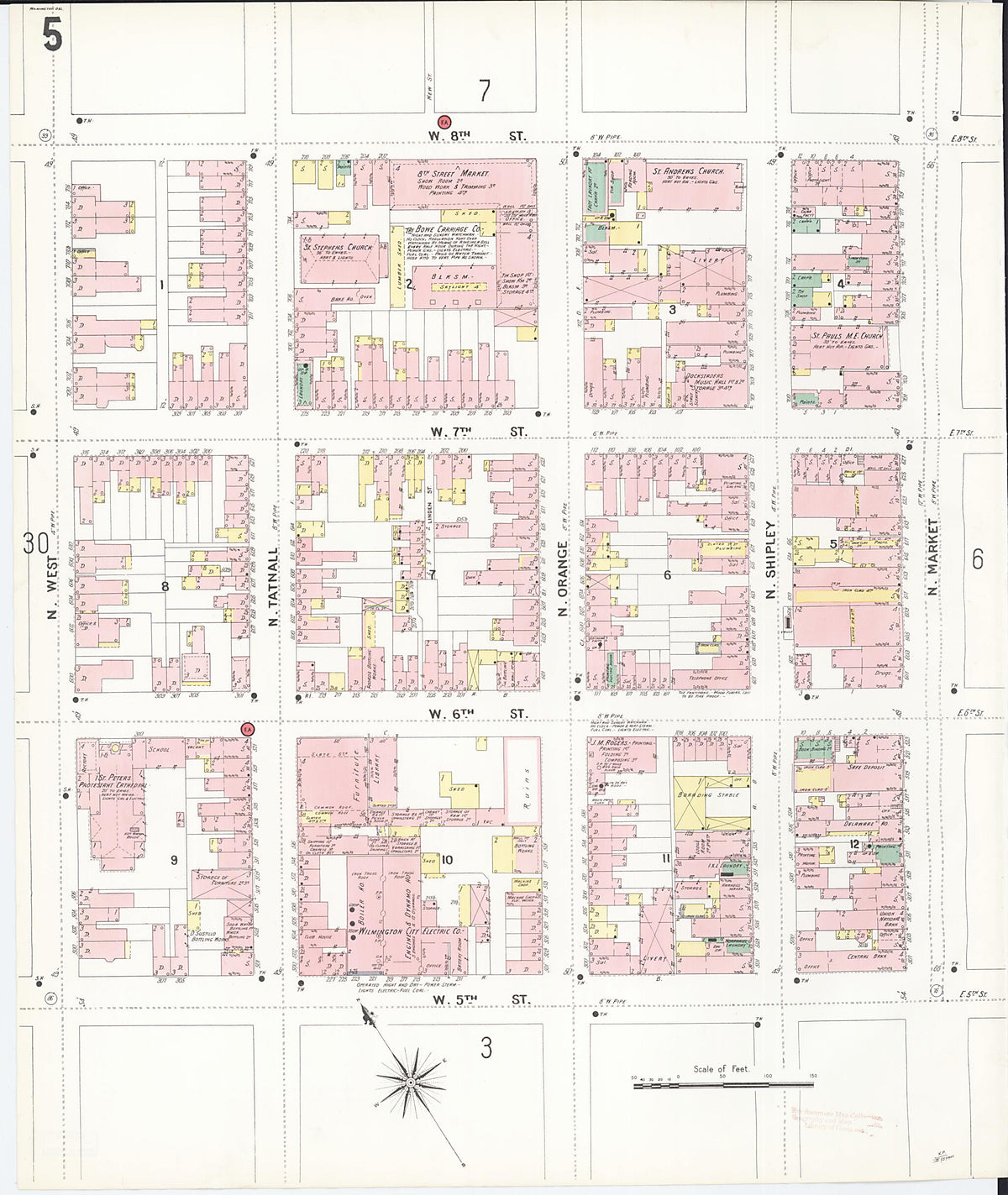 Wilmington, New Castle County, Delaware 1901 (Sheet 10 of 80) by Relic Map Company