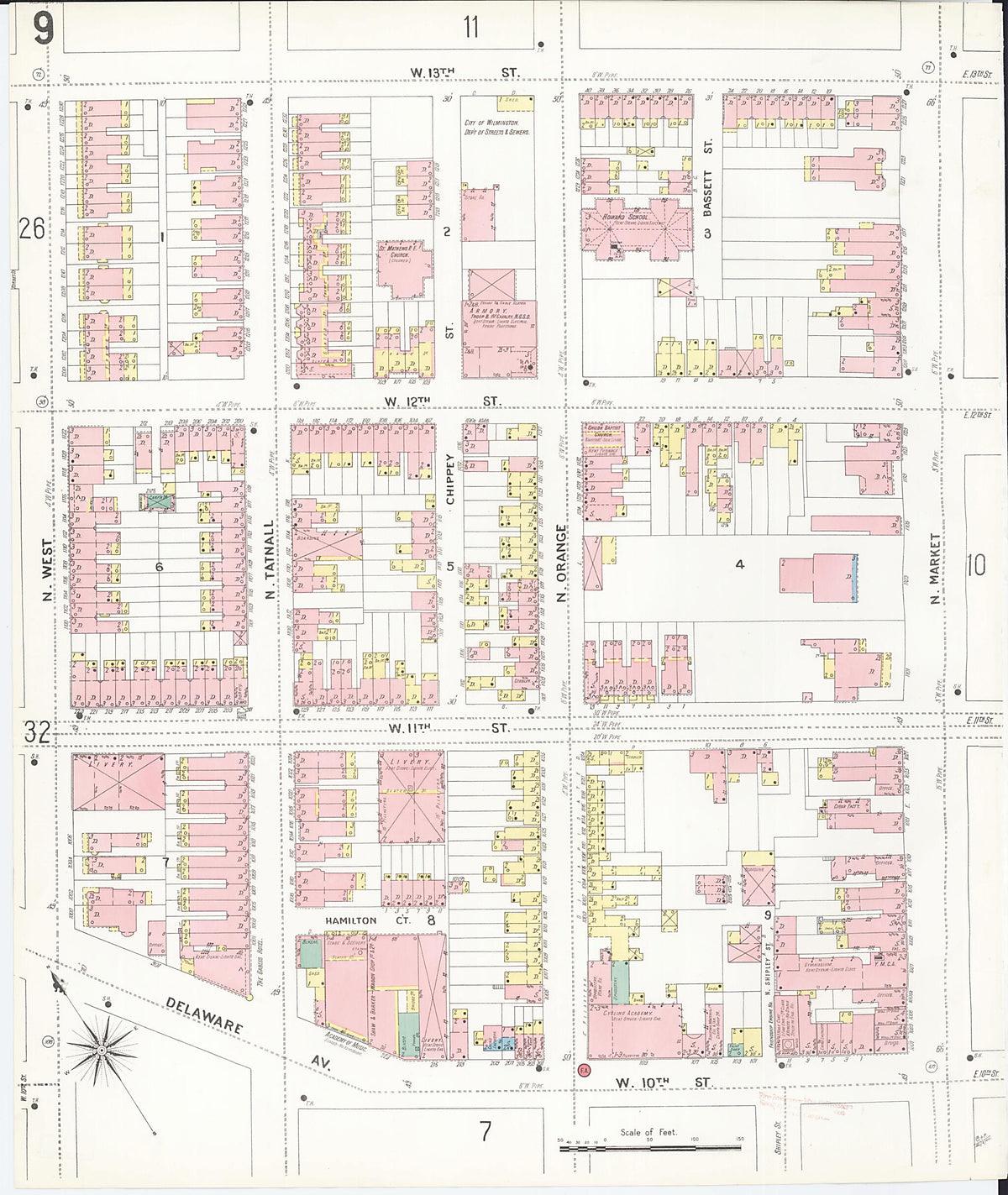 Wilmington, New Castle County, Delaware 1901 (Sheet 16 of 80) by Relic Map Company