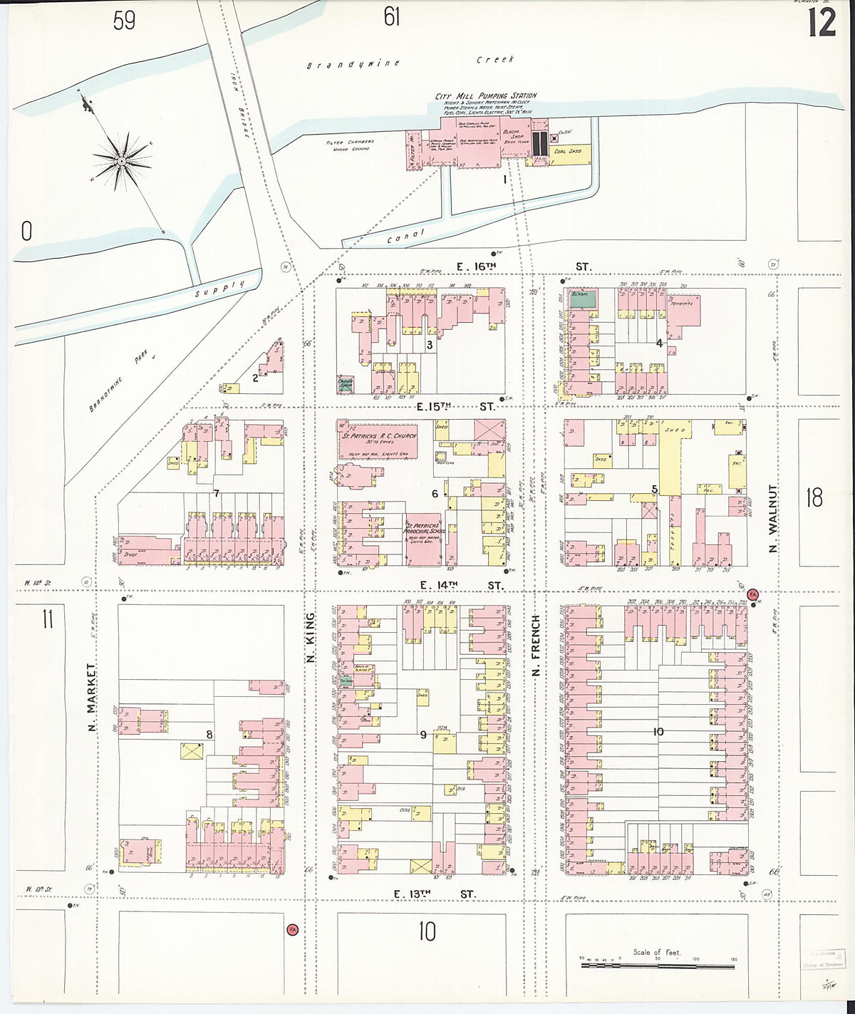 Wilmington, New Castle County, Delaware 1901 (Sheet 19 of 80) by Relic Map Company