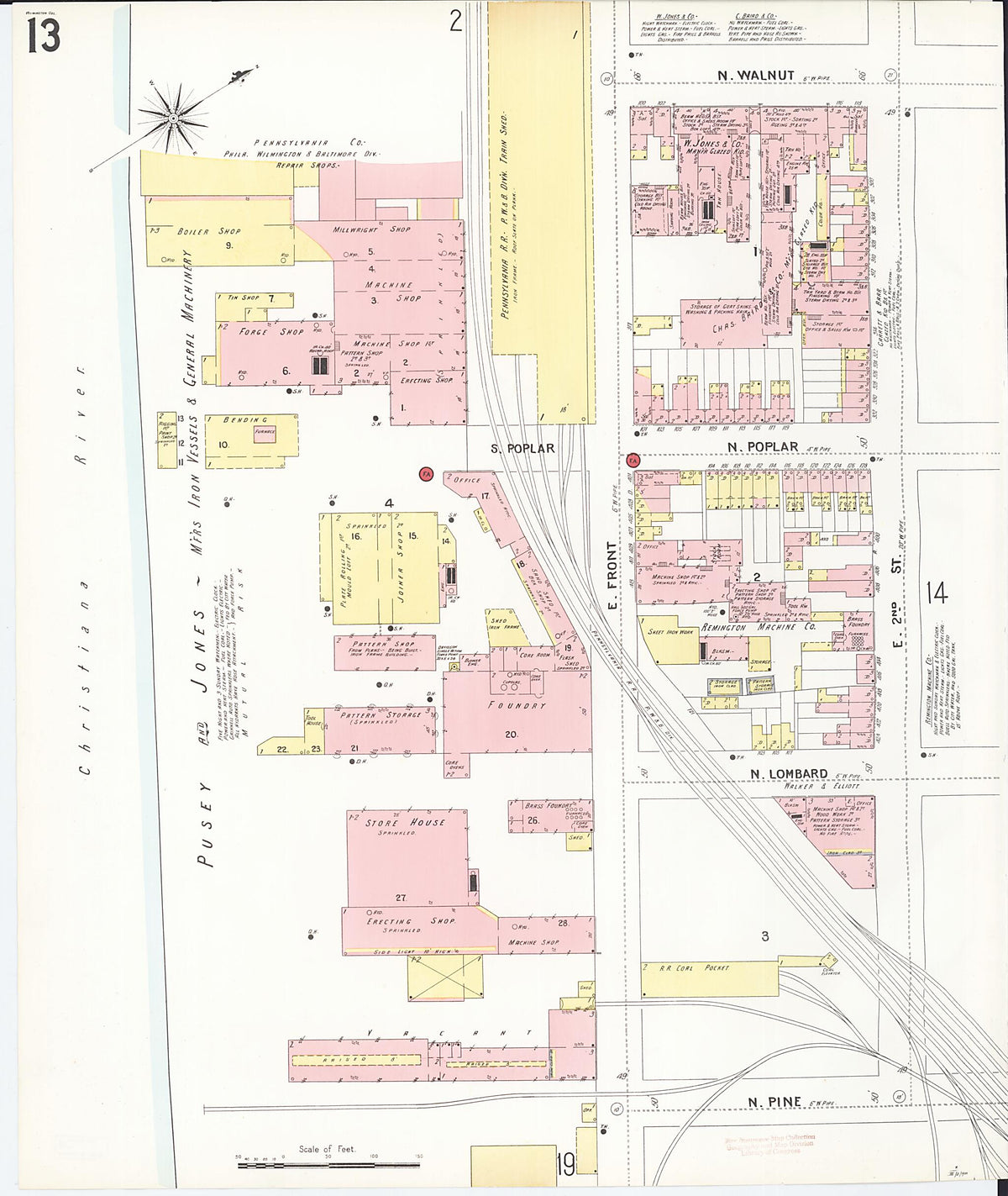 Wilmington, New Castle County, Delaware 1901 (Sheet 20 of 80) by Relic Map Company