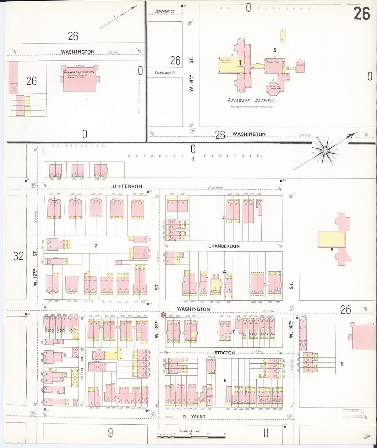 Wilmington, New Castle County, Delaware 1901 (Sheet 33 of 80) by Relic Map Company
