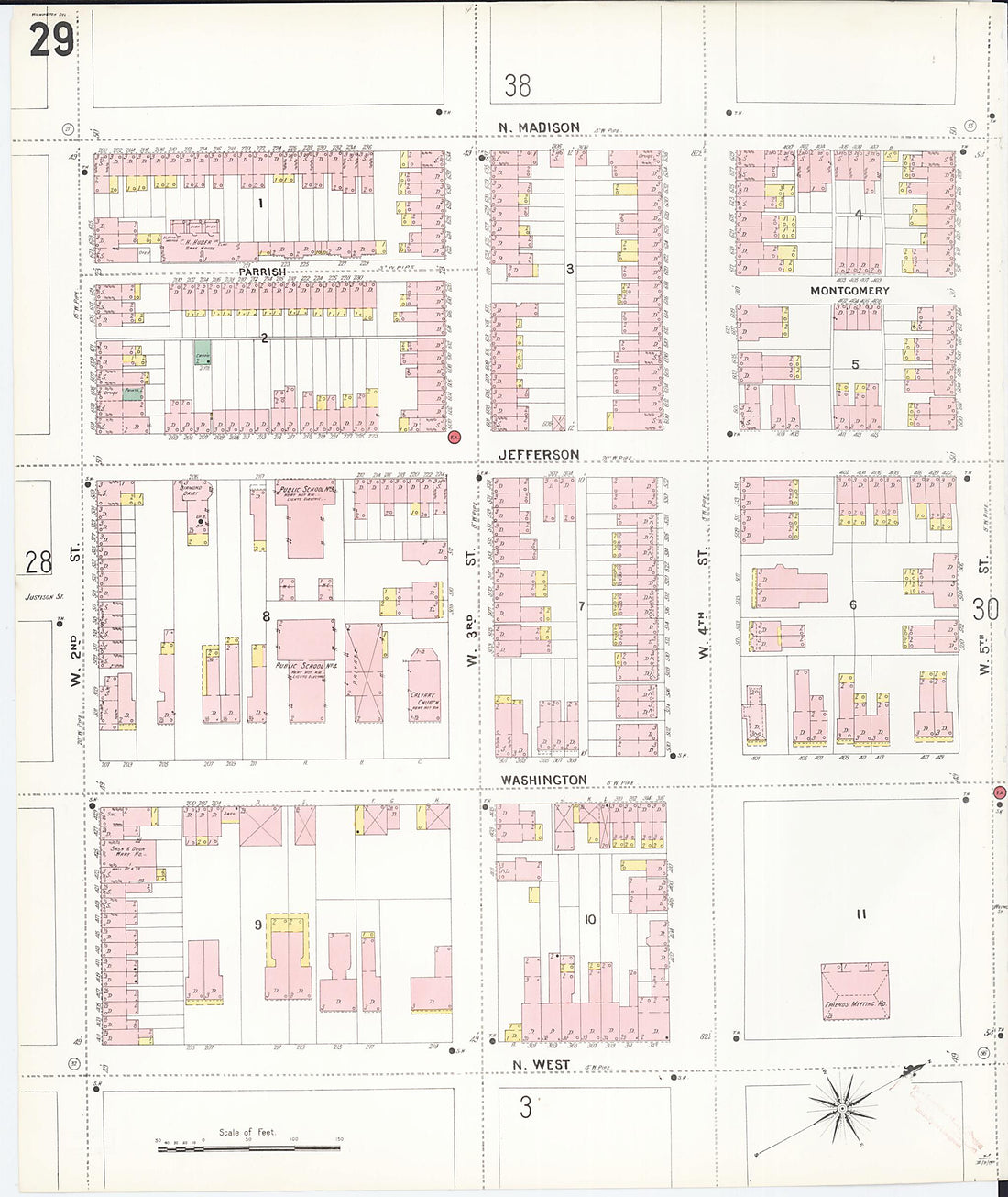 This old map of Wilmington, New Castle County, Delaware was created by Sanborn Map Company in 1901
