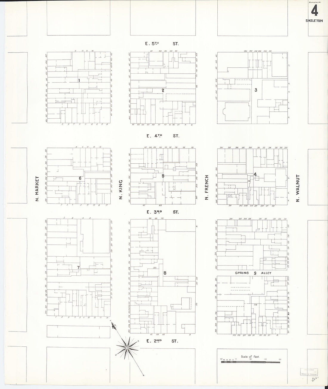 This old map of Wilmington, New Castle County, Delaware was created by Sanborn Map Company in 1901