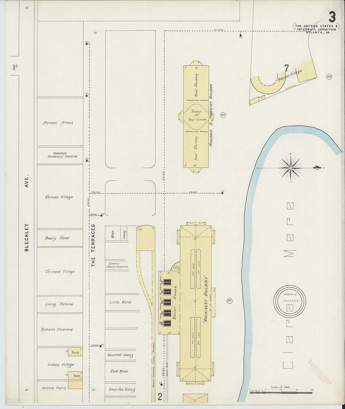 This old map of Atlanta, Fulton County, Georgia was created by Sanborn Map Company in 1895