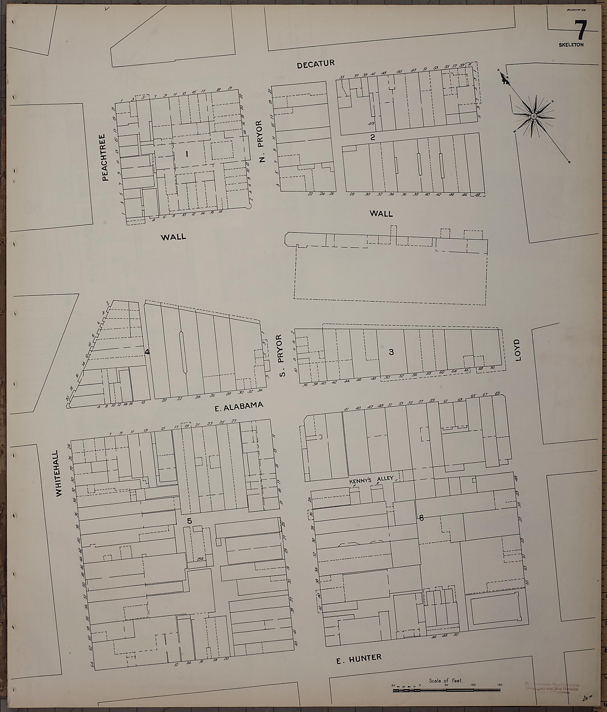 This old map of Atlanta, Fulton County, Georgia was created by Sanborn Map Company in 1899