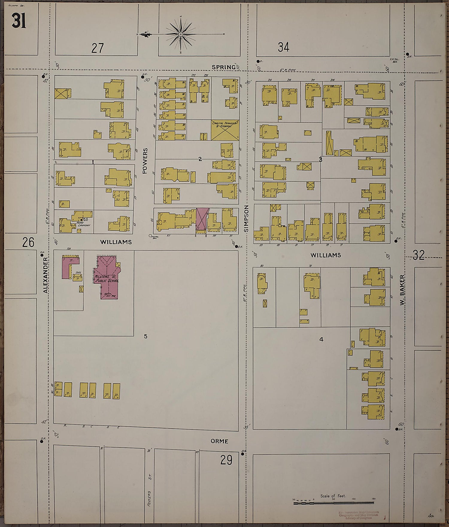 This old map of Atlanta, Fulton County, Georgia was created by Sanborn Map Company in 1899