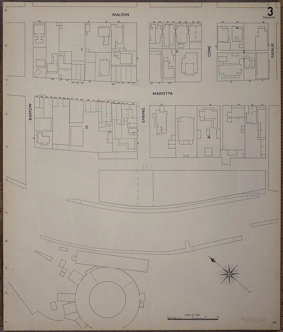 This old map of Atlanta, Fulton County, Georgia was created by Sanborn Map Company in 1899