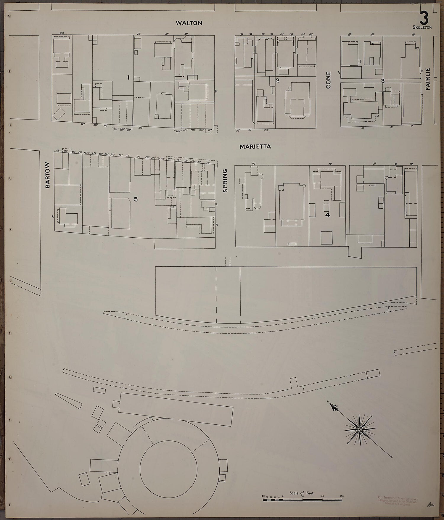 This old map of Atlanta, Fulton County, Georgia was created by Sanborn Map Company in 1899