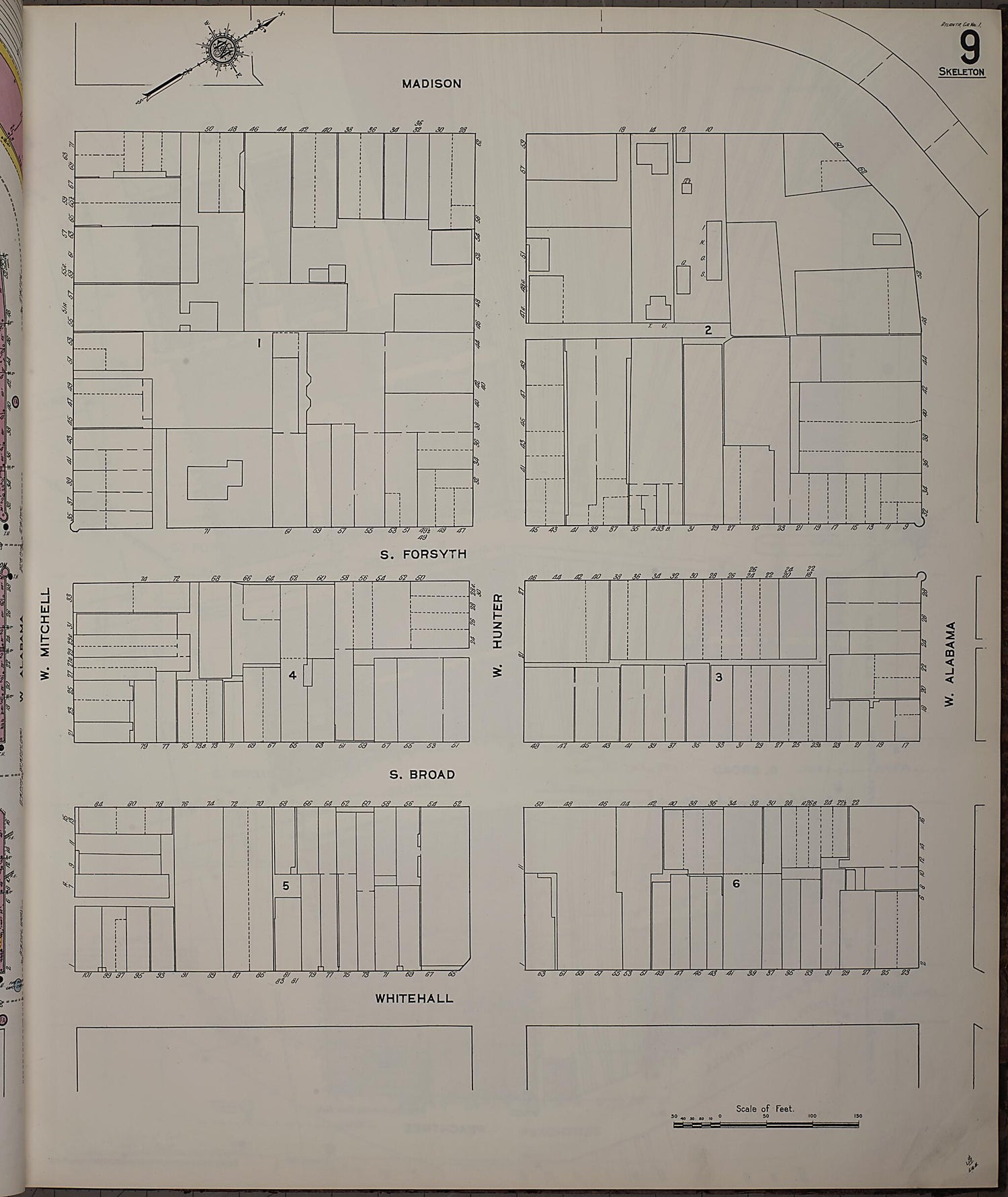 This old map of Atlanta, Fulton County, Georgia was created by Sanborn Map Company in 1911