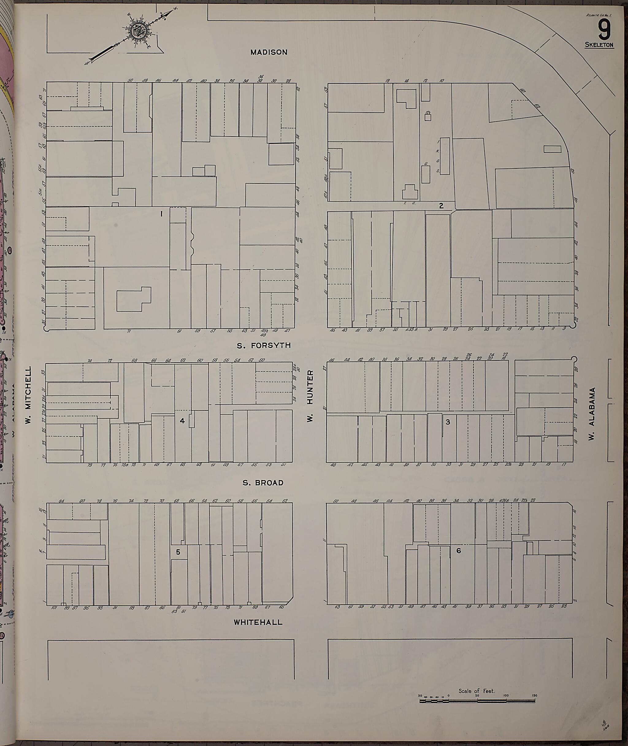 This old map of Atlanta, Fulton County, Georgia was created by Sanborn Map Company in 1911