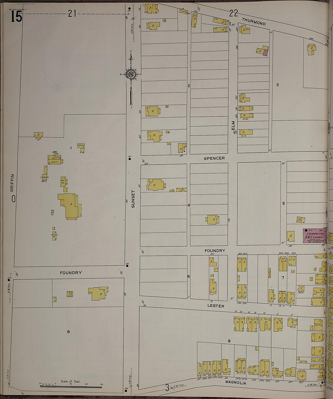 This old map of Atlanta, Fulton County, Georgia was created by Sanborn Map Company in 1911