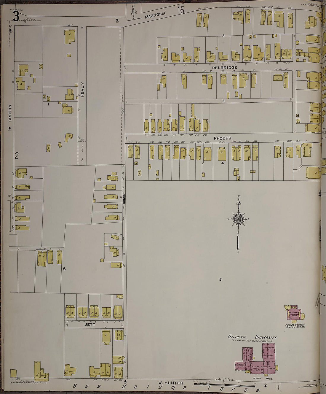 This old map of Atlanta, Fulton County, Georgia was created by Sanborn Map Company in 1911