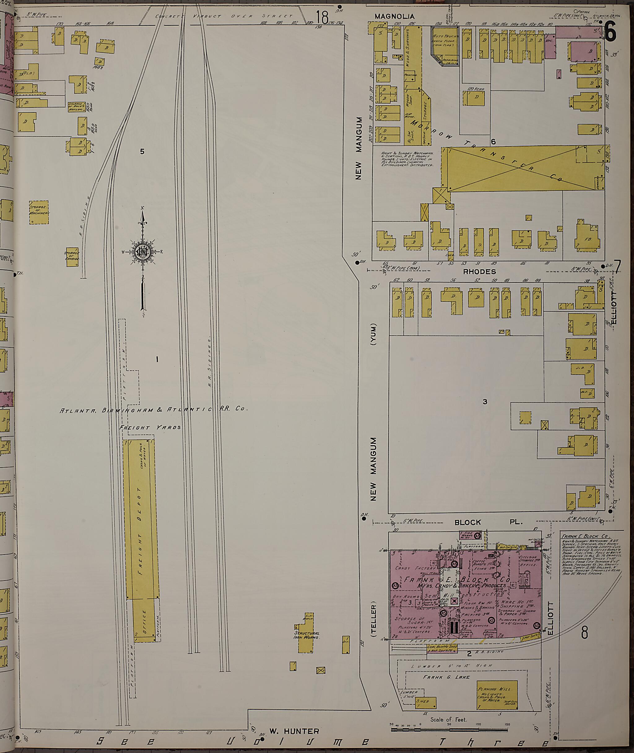 This old map of Atlanta, Fulton County, Georgia was created by Sanborn Map Company in 1911