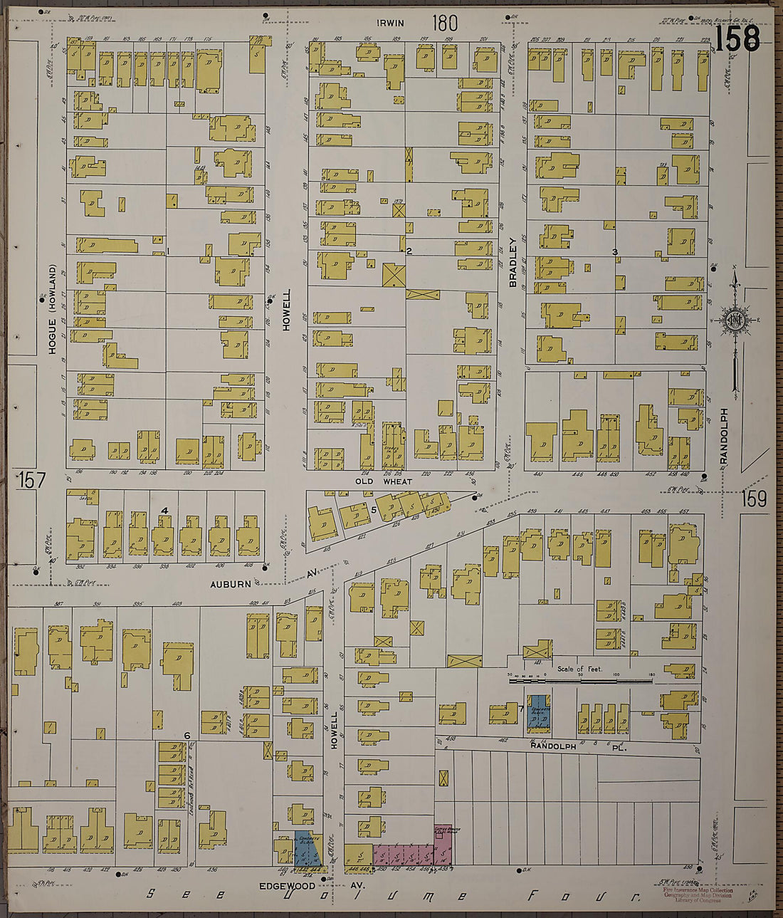 This old map of Atlanta, Fulton County, Georgia was created by Sanborn Map Company in 1911